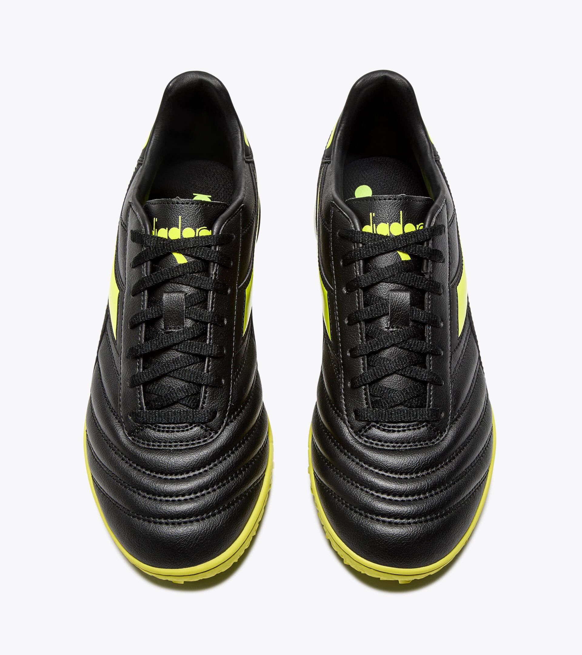 Fußballschuh für synthetische Böden - Herren BRASIL ICON R TFR SCHWARZ/FLUO GELB DD - Diadora