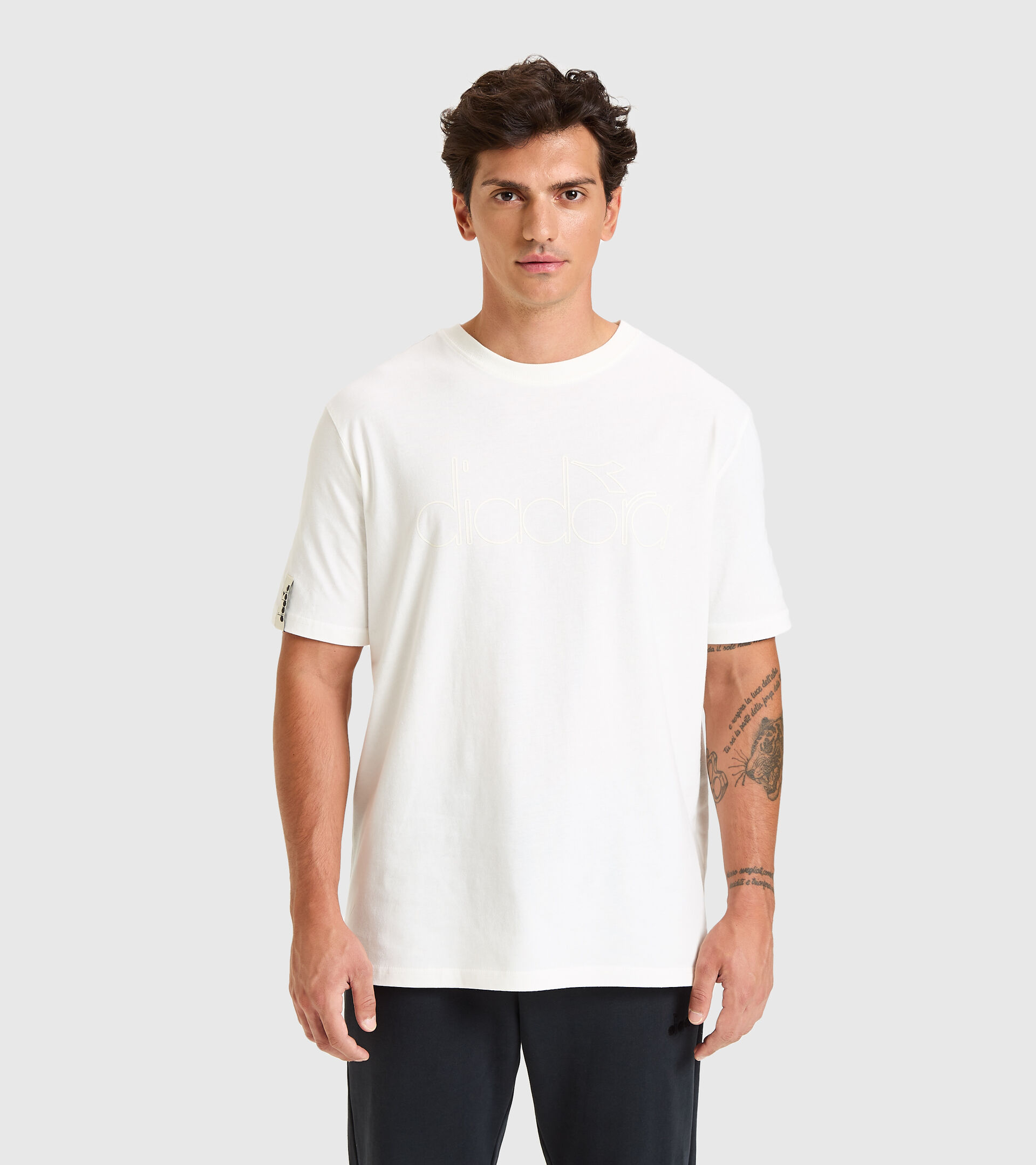 T-shirt - Unisexe T-SHIRT SS DIADORA HD BLANCHE - Diadora