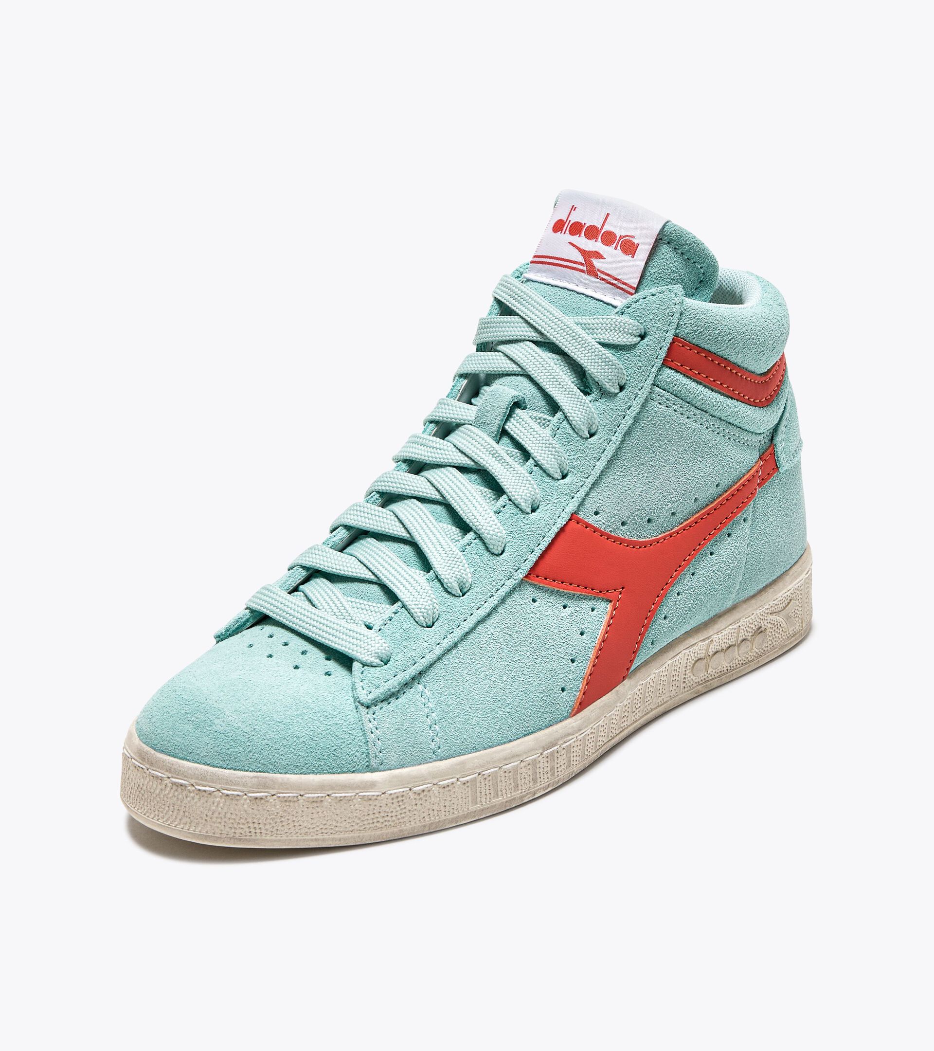 Sneaker sportiva - Per ogni genere GAME L HIGH SUEDE WAXED AZZURRO ICY - Diadora