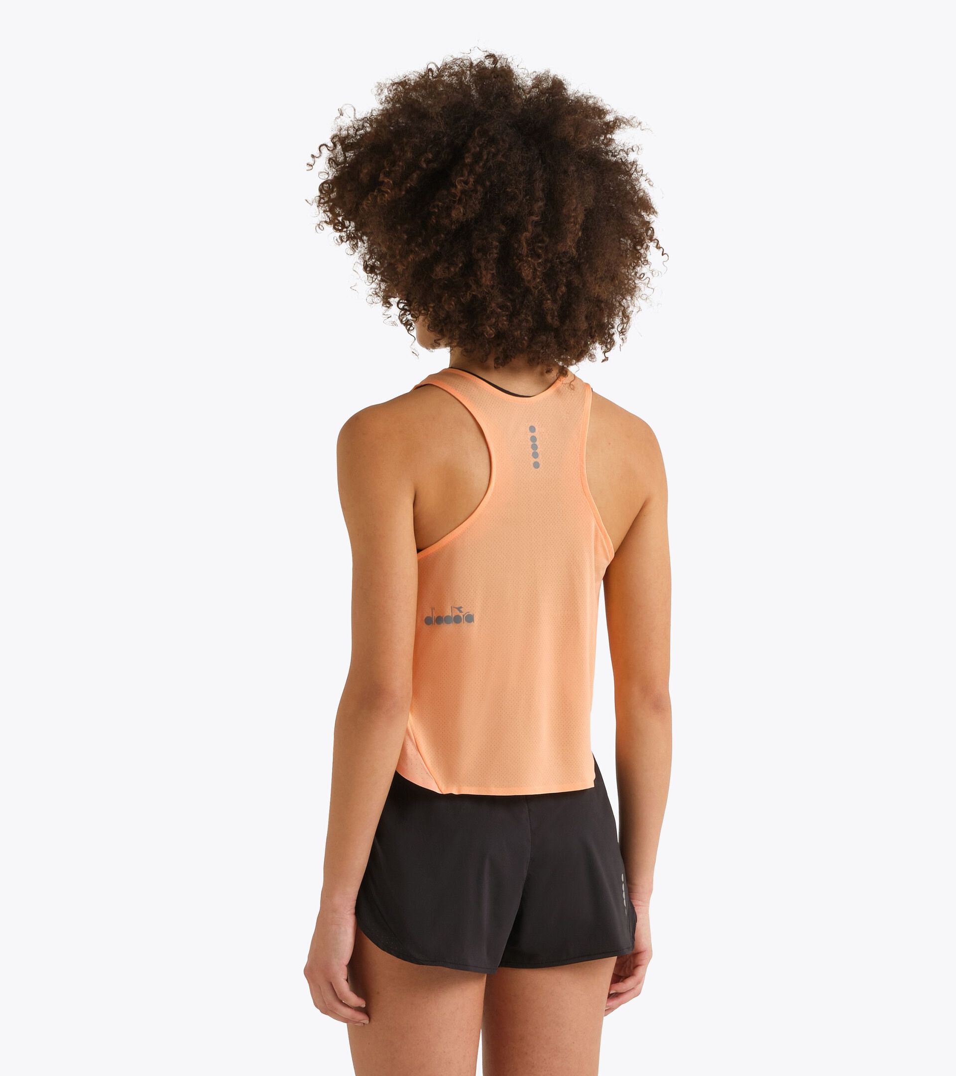 Super Light FIBRAZERO tank  - Running - Women&rsquo;s L. TANK SUPER LIGHT FIBRAZERO PEACH COBBLER - Diadora
