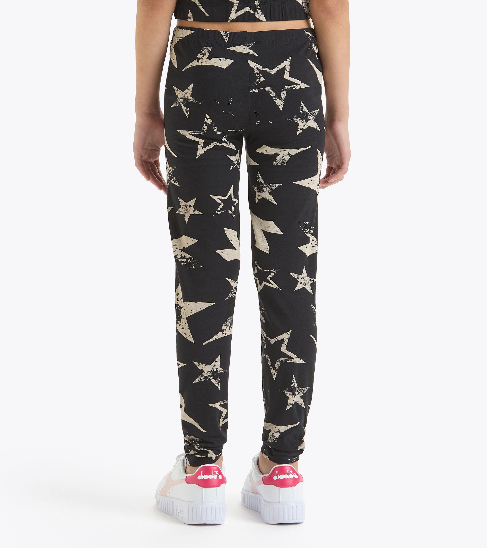 Leggings - Fille JG. LEGGINGS STARS NOIR - Diadora