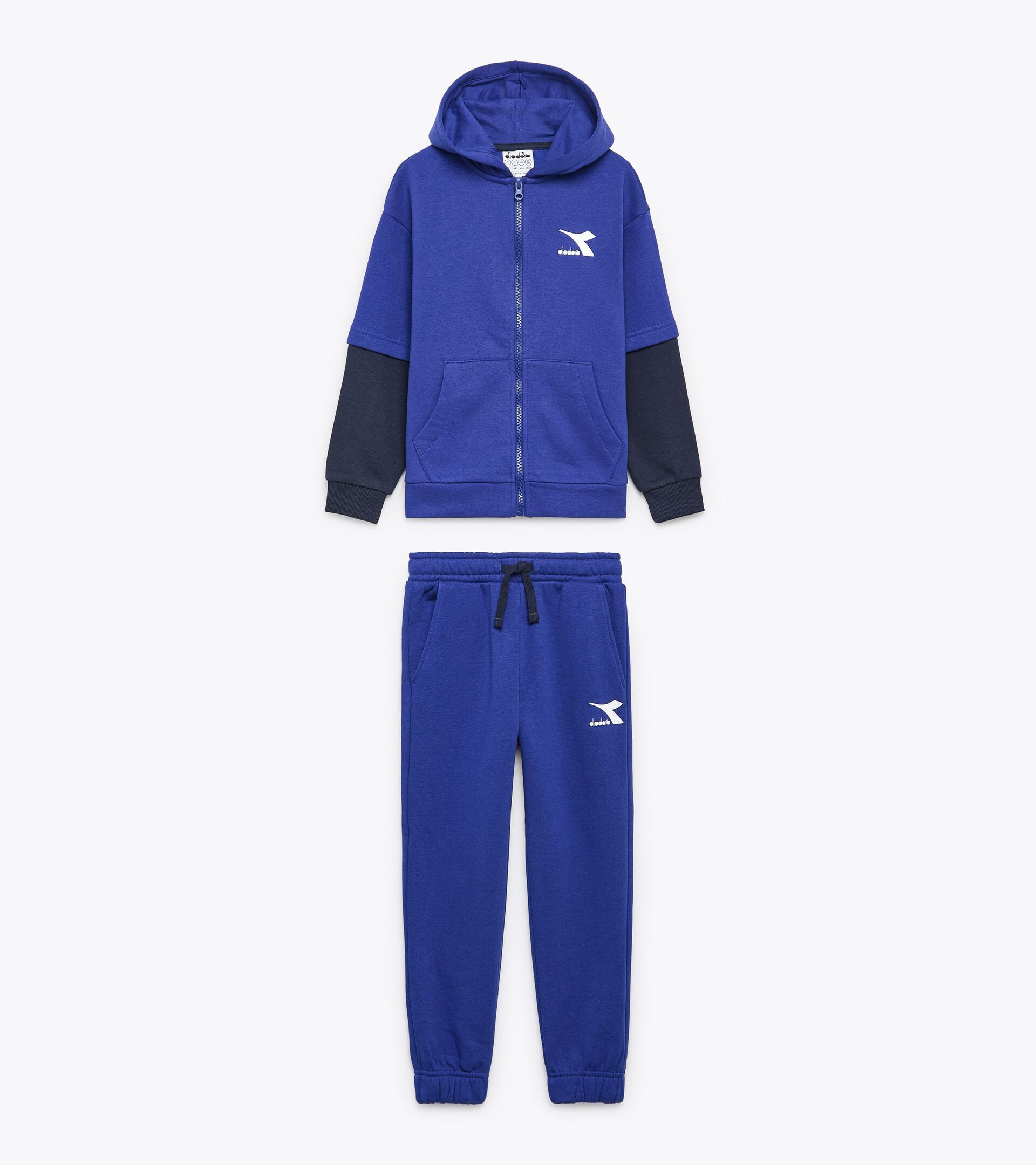 Sporty set - Boy JB. TRACKSUIT HD FZ NEON IMPERIAL BLUE - Diadora
