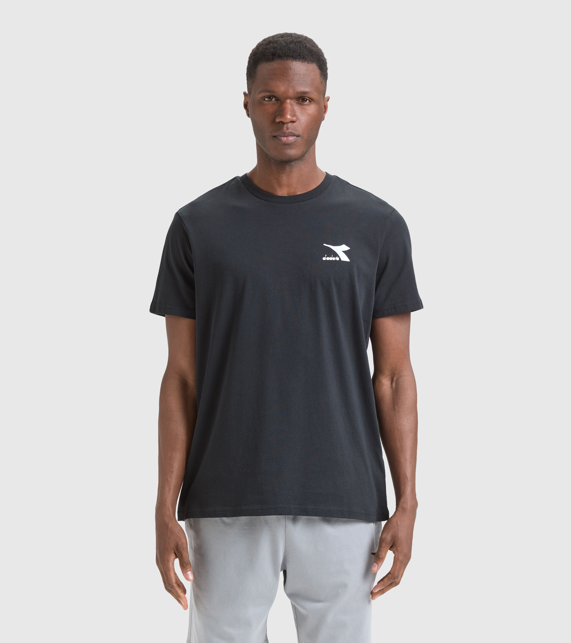 Camiseta de algodón - Hombre T-SHIRT SS CORE NEGRO - Diadora