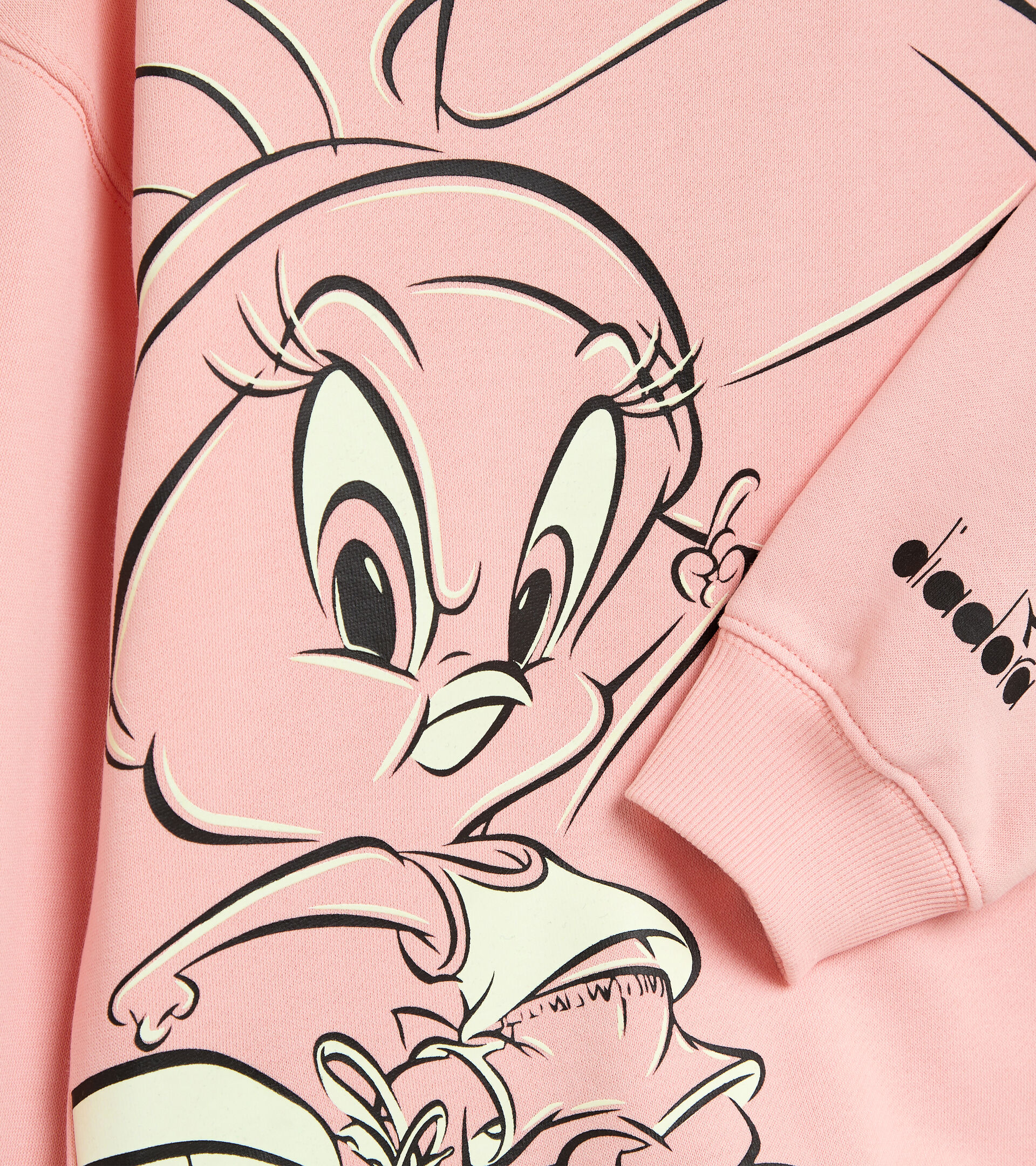 Hooded sweatshirt - Kids JU.HOODIE WB PINK MELODY - Diadora