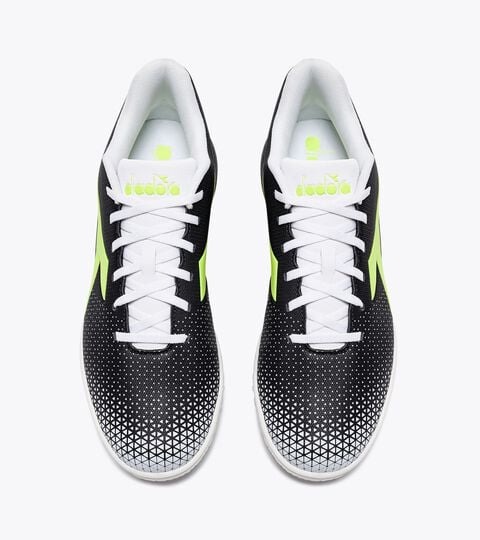 PICHICHI 6 TFR, BLACK/YELLOW FLUO DD/WHITE Calcio boots for synthetic turfs or firm ground - Men's PICHICHI 6 TFR BLACK/YELLOW FLUO DD/WHITE - Diadora