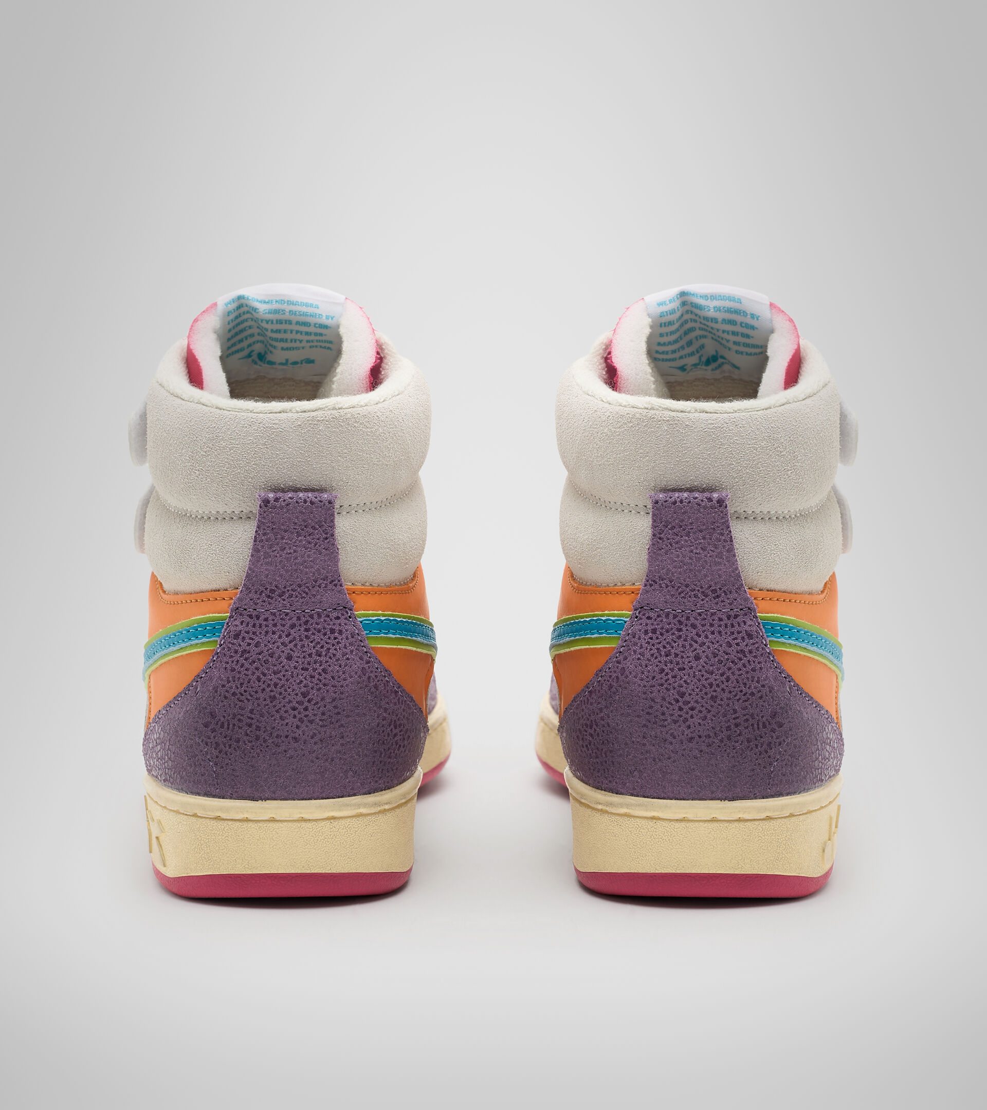 Sports shoe - Women MAGIC BASKET MID ICONA WN ENGLISH LAVENDER/WHITE - Diadora