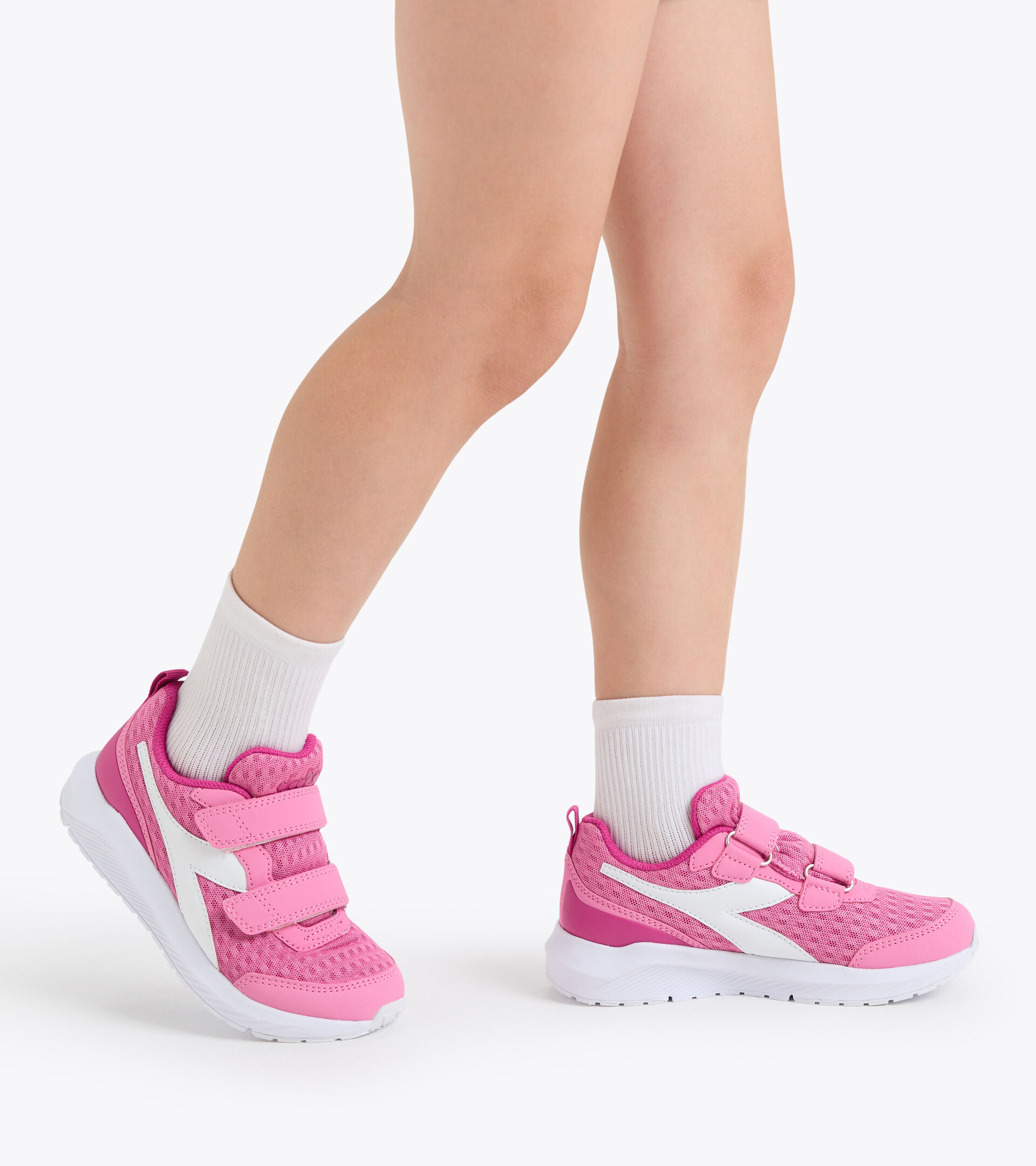 Junior running shoes - Unisex FALCON 2 JR V WILD ORCHID/WHITE - Diadora