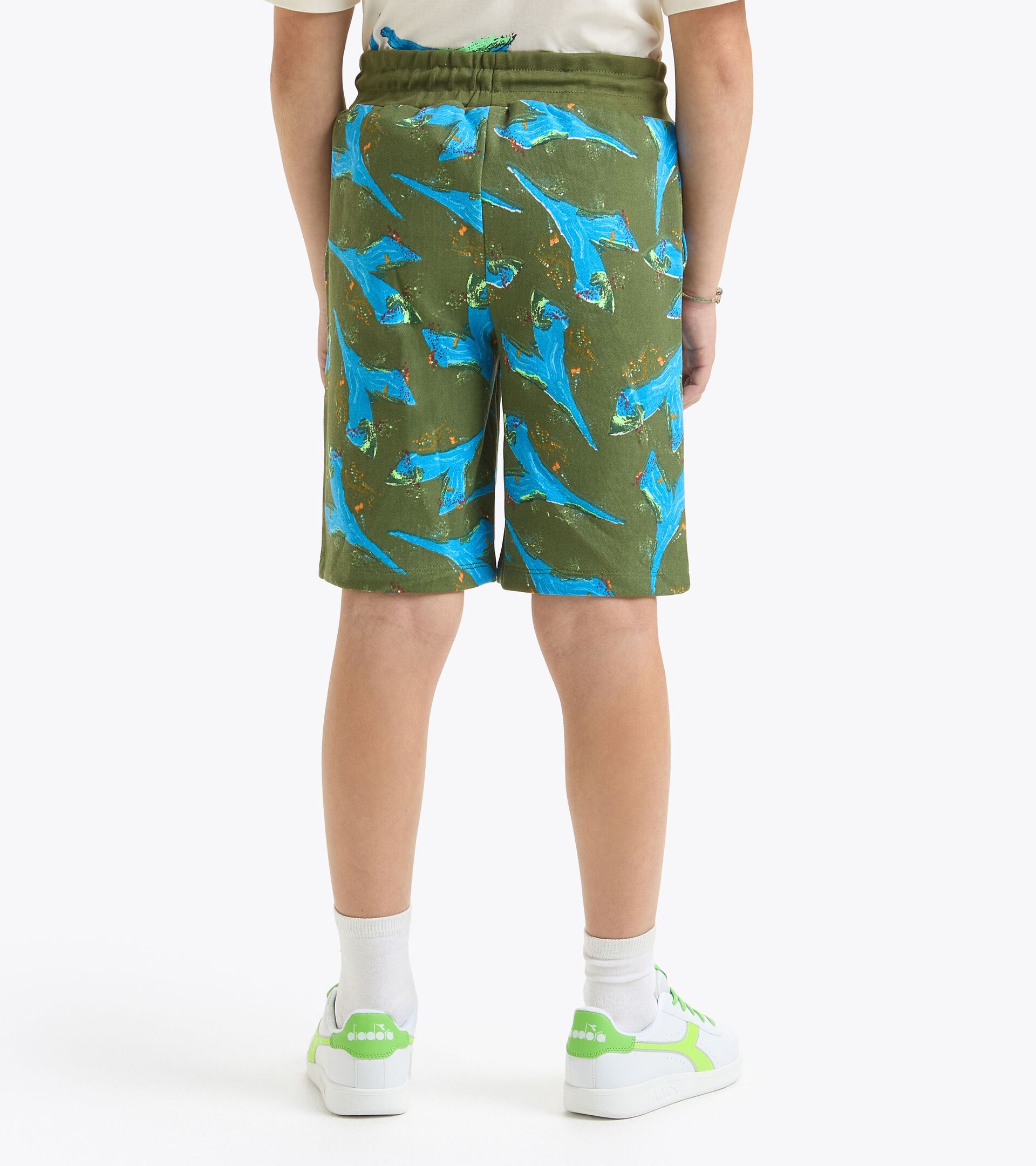 Bermudashorts - Jungen JB. BERMUDA LOGO AOP SCHWARZWALD - Diadora