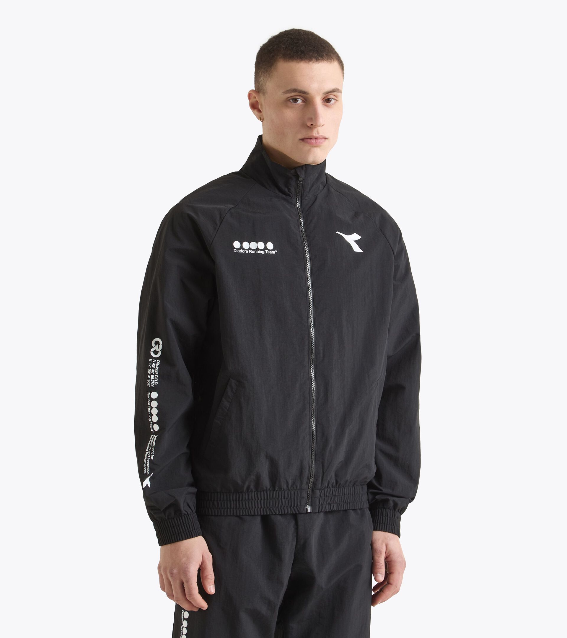 Track Jacket aus Polyamid - Cross-Category - Für alle Geschlechter TRACK JACKET SPORTS SCHWARZ - Diadora