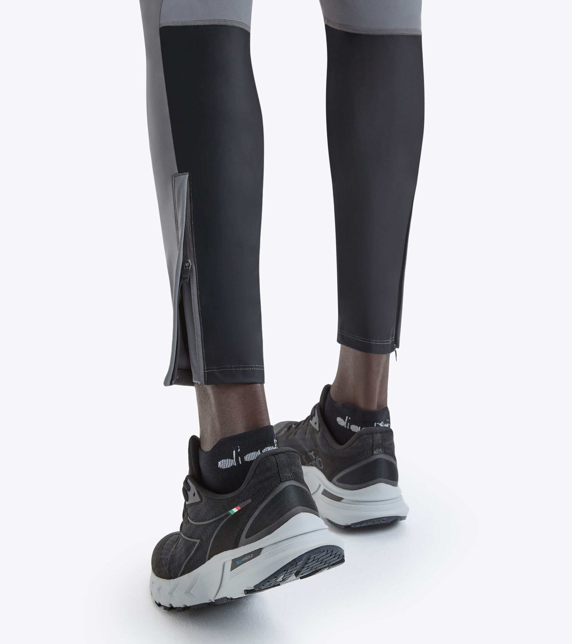 Lauf-Leggings - Herren WINTER RUNNING TIGHTS BE ONE STAHLGRAU - Diadora