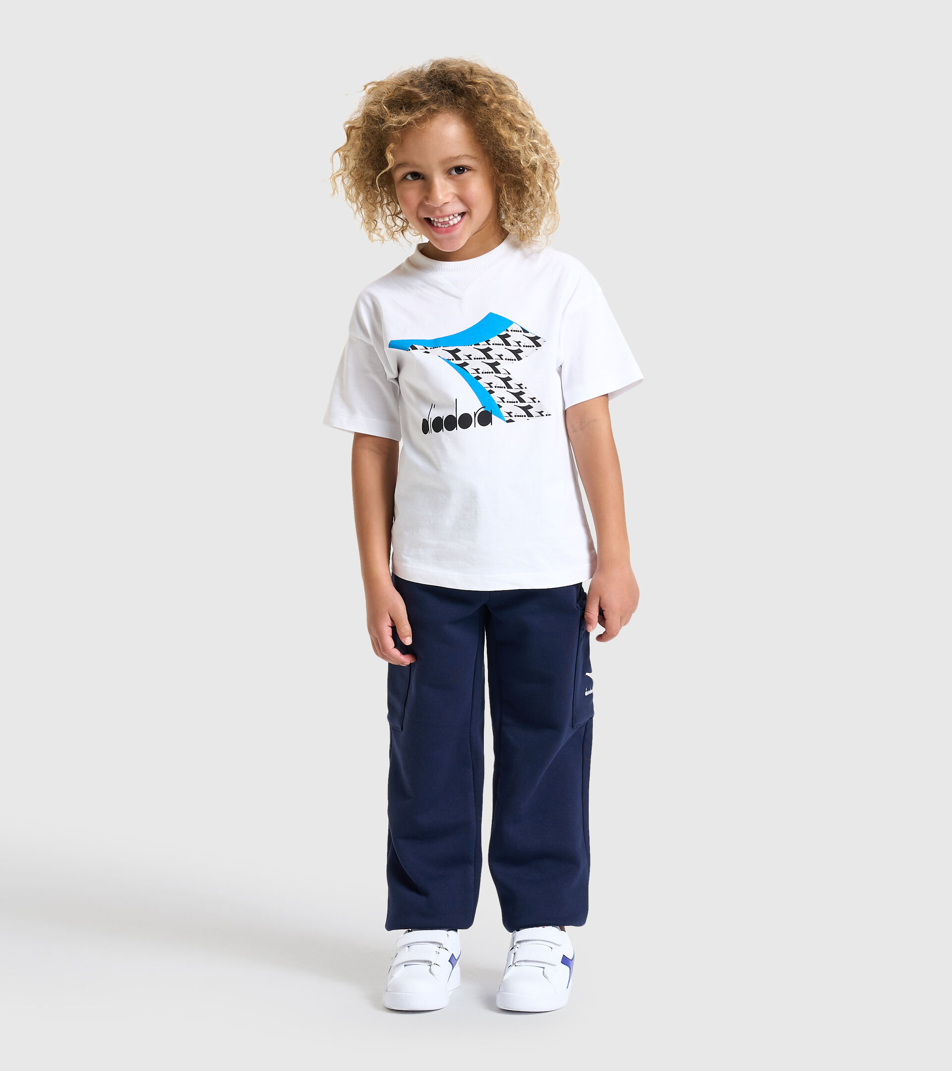 Sports trousers - Kids JB.PANTS CUFF HOOPLA CLASSIC NAVY - Diadora