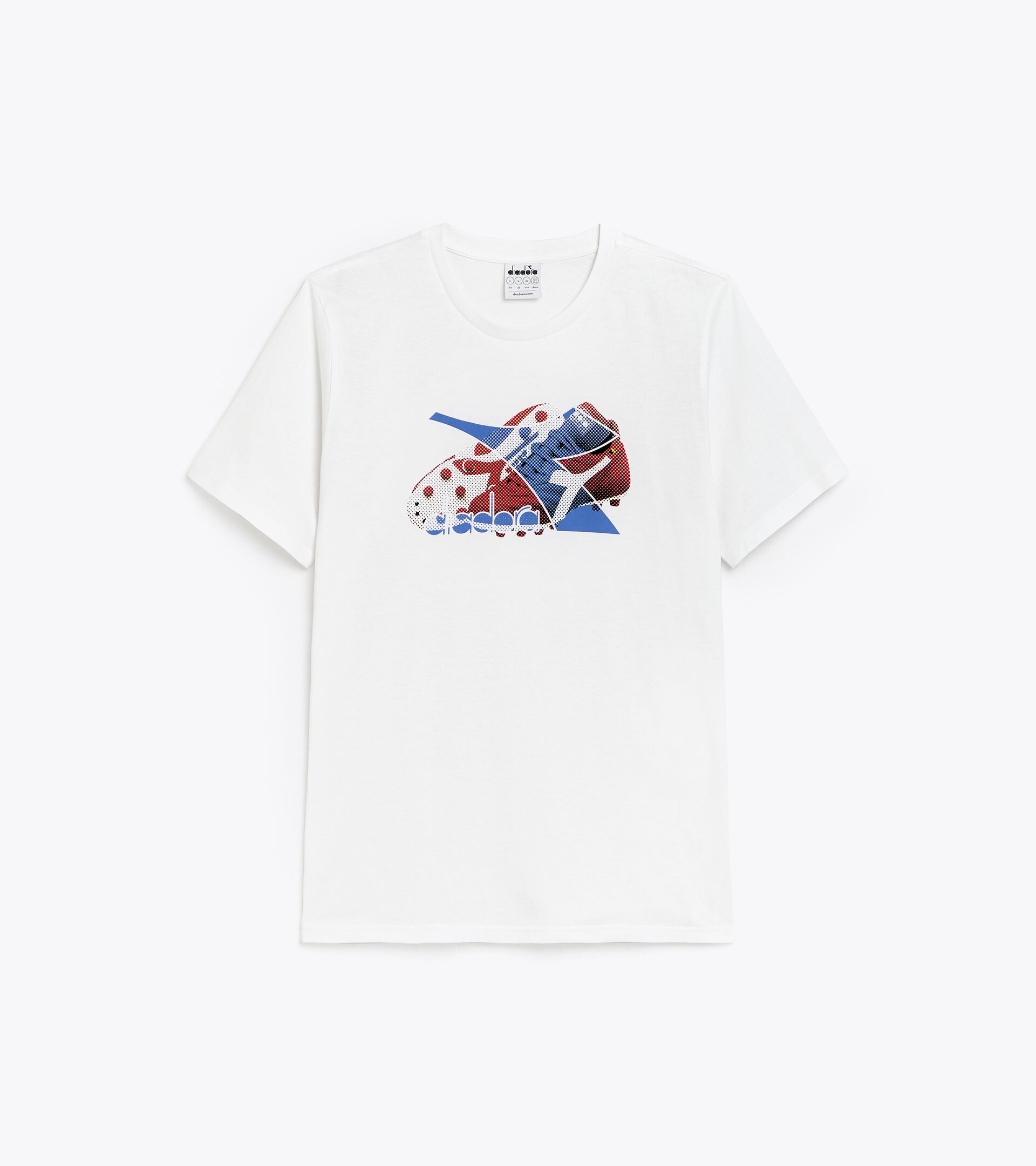 Cotton t-shirt - Men T-SHIRT SS ARCHIVE OPTICAL WHITE - Diadora