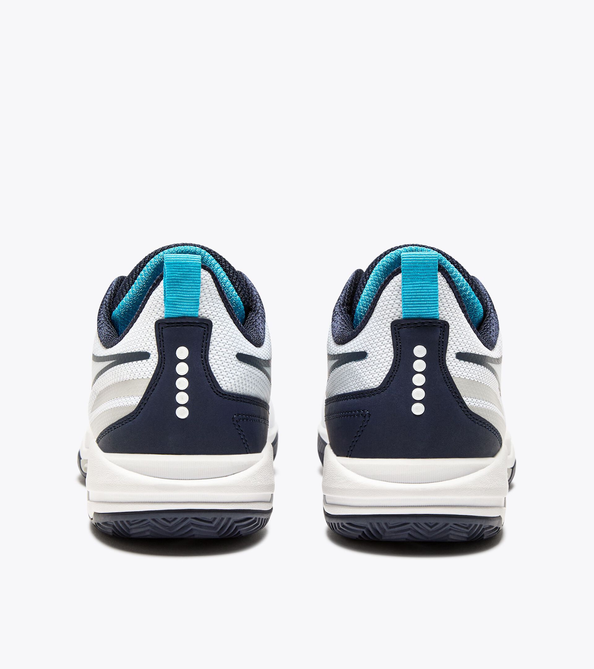 Tennis shoe for clay courts - Stability - Men’s TROFEO 3 CLAY WHITE/BLUE CORSAIR - Diadora