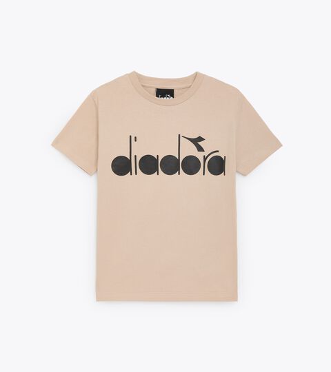 T-shirt 100 % coton - Garçon JB.T-SHIRT SS LOGO NATURE BEIGE TOURTERELLE - Diadora