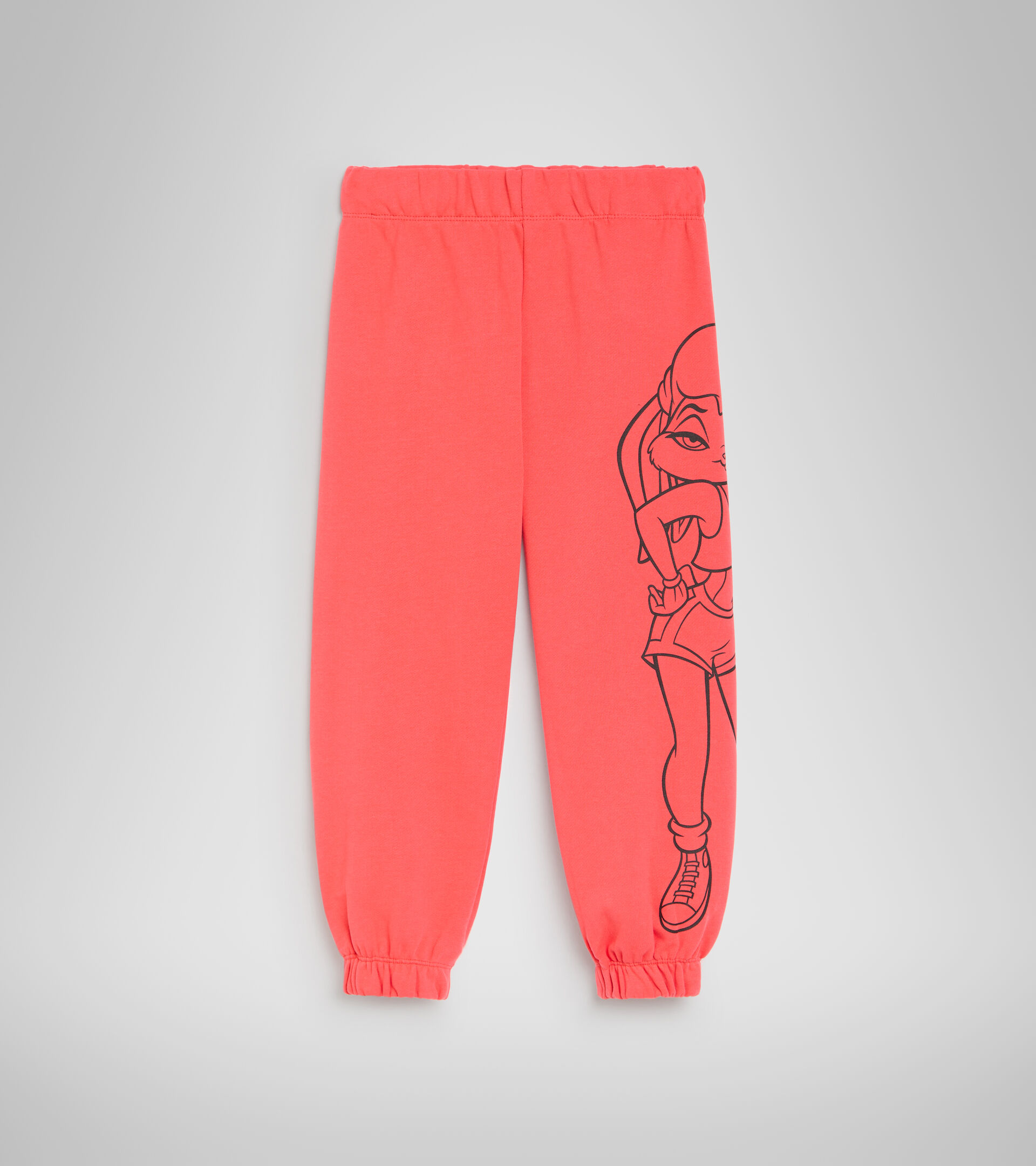 Cotton terrycloth joggers - Kids JU.JOGGER PANT WB HOT CORAL - Diadora