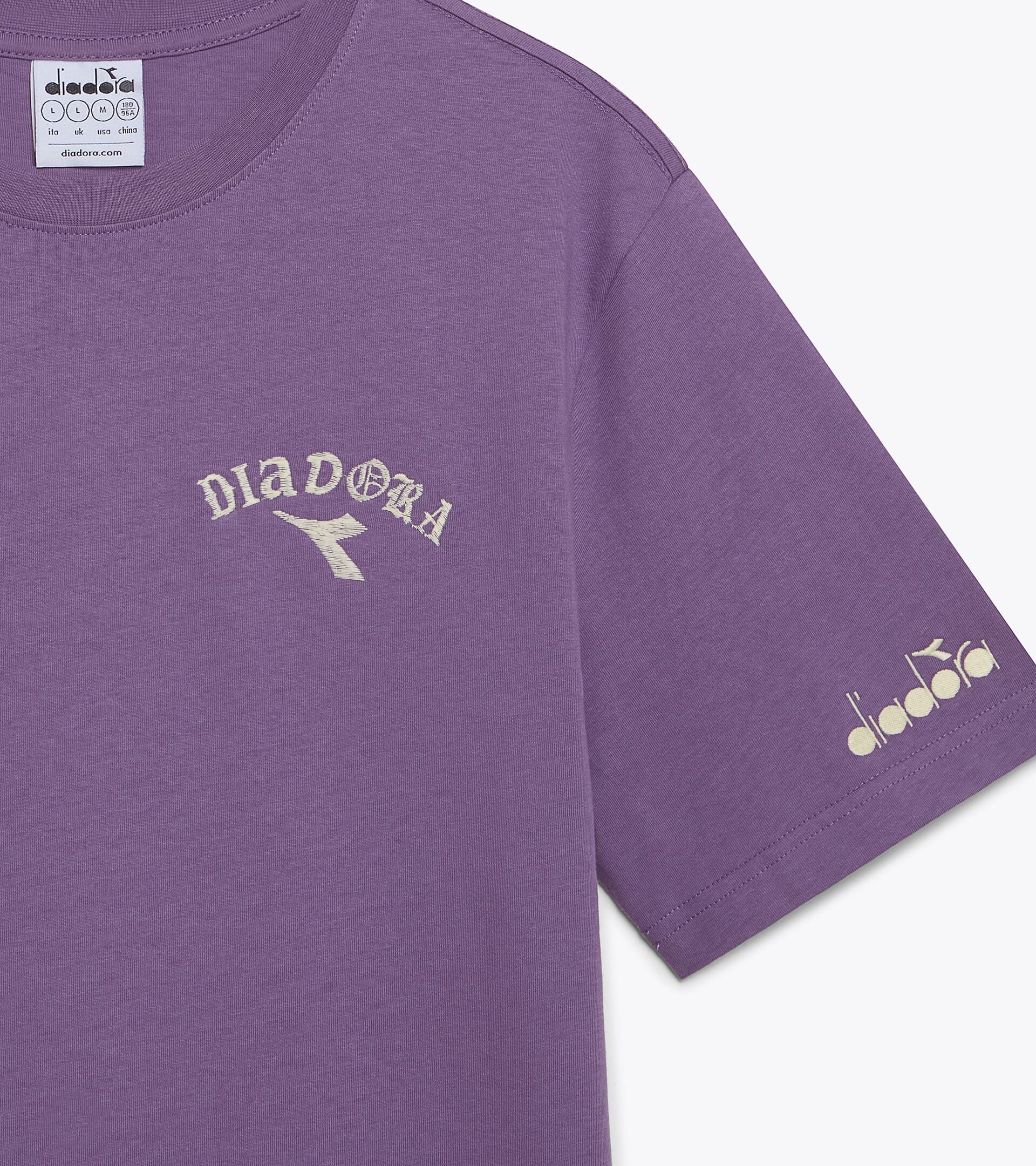 T-Shirt aus Baumwolle - Run Valley - F&uuml;r alle Geschlechter SS T-SHIRT RUN CREW TRAUBENKOMPOTT - Diadora