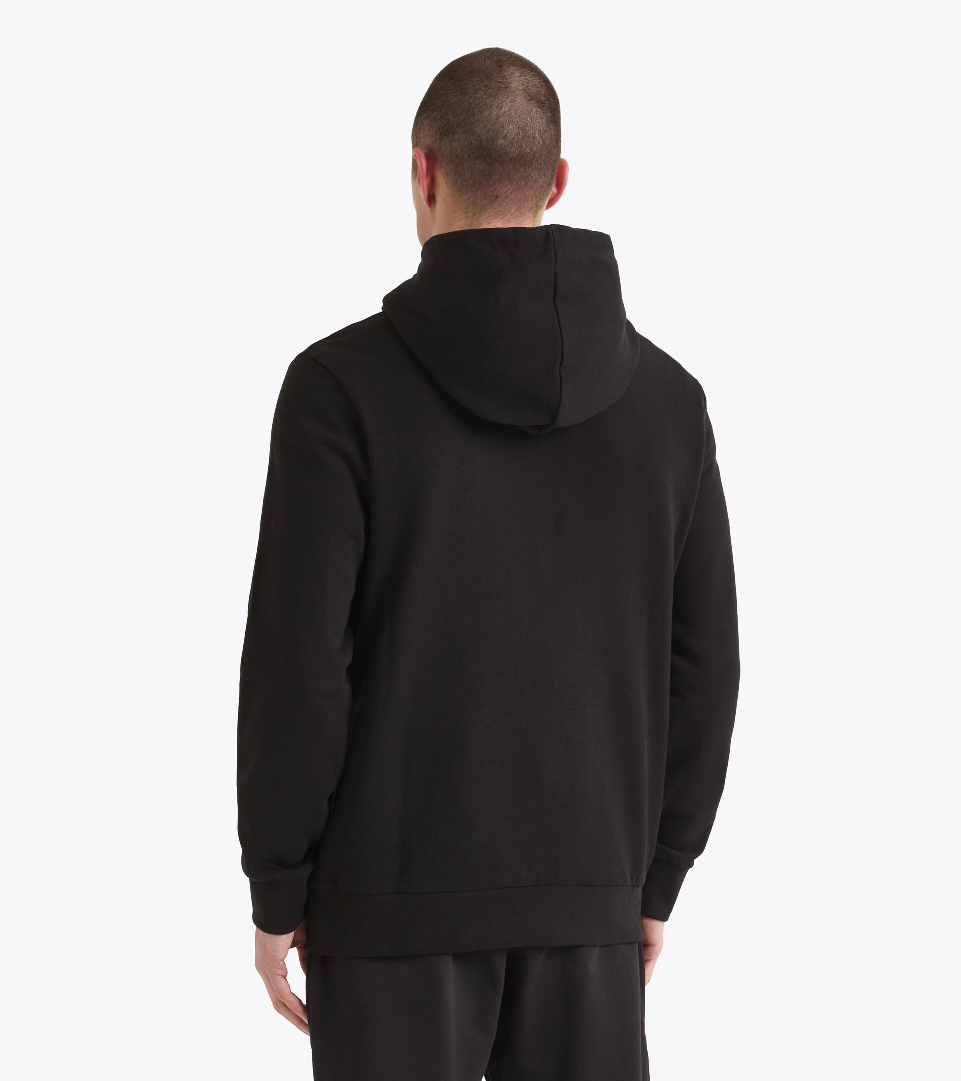 Sweatshirt mit Kapuze im Colorblock - alle Geschlechter HOODIE LOGO WILD ROSA - Diadora