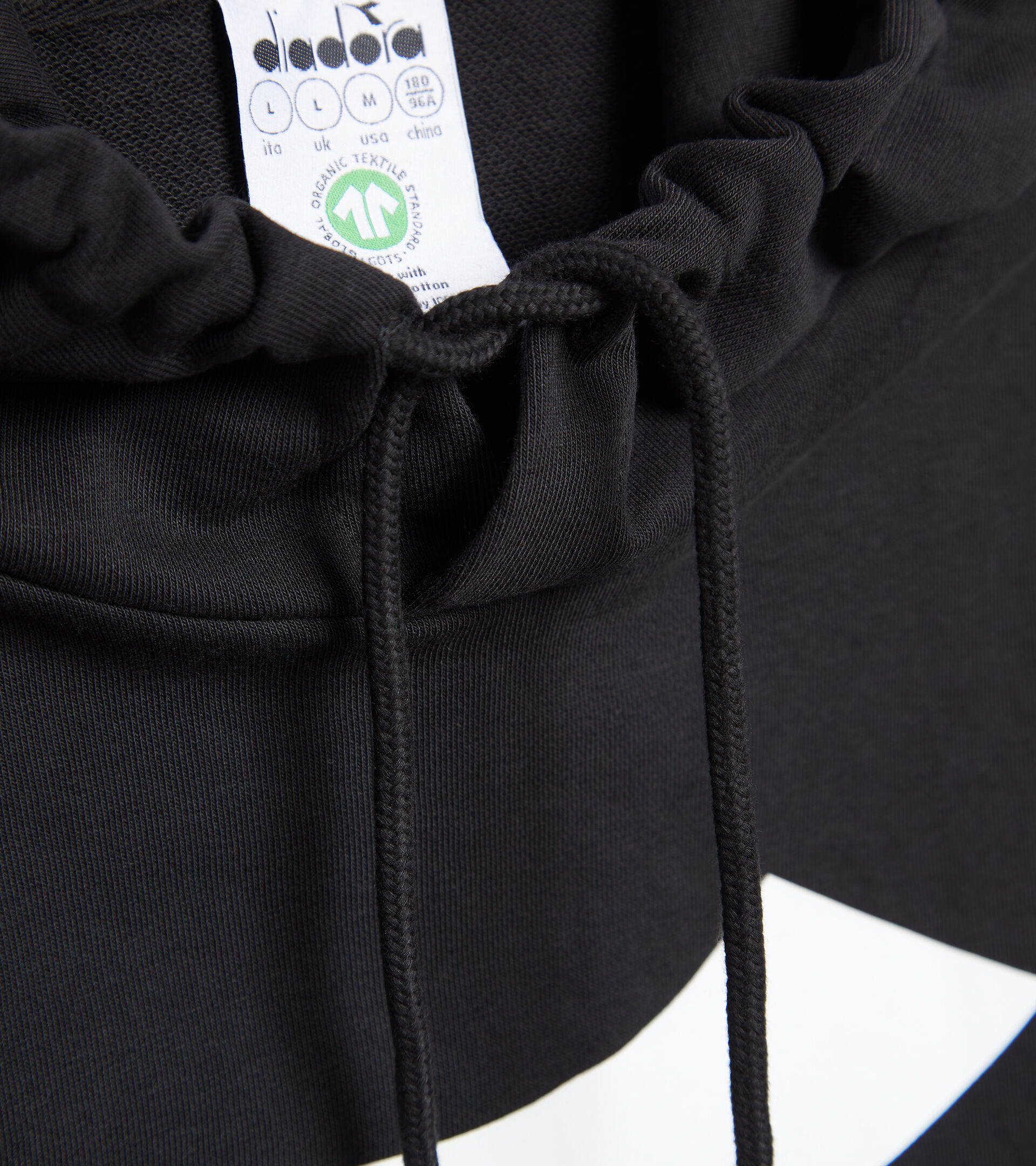 Apparel Sport UOMO HOODIE BIG LOGO BLACK Diadora