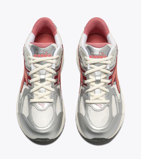 Zapatilla deportiva de piel - Para todos los g&eacute;neros MYTHOS STAR MET BLANCO RECICLADO/ROSETTA - Diadora