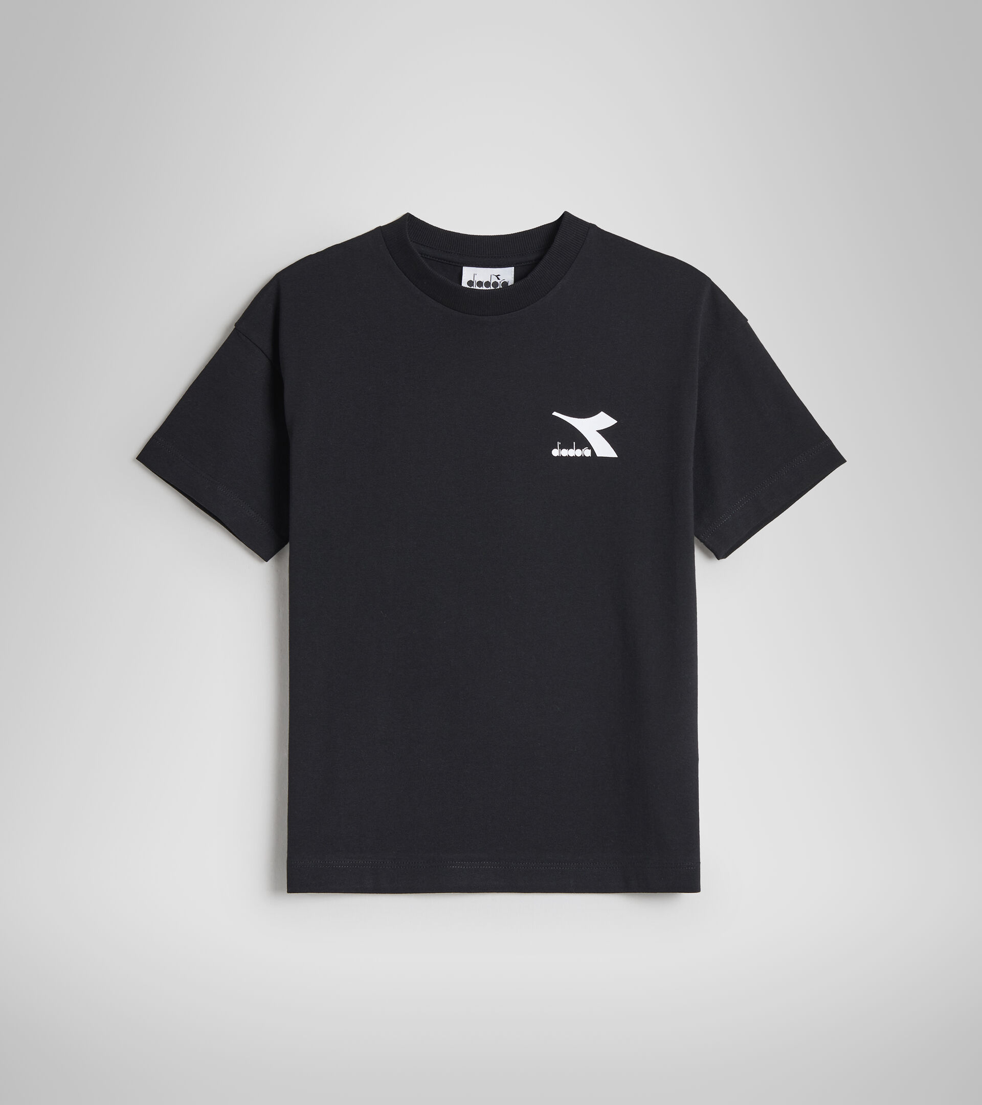 T-Shirt aus Baumwolle Junior - Unisex JU.T-SHIRT SS RAINBOW SCHWARZ - Diadora