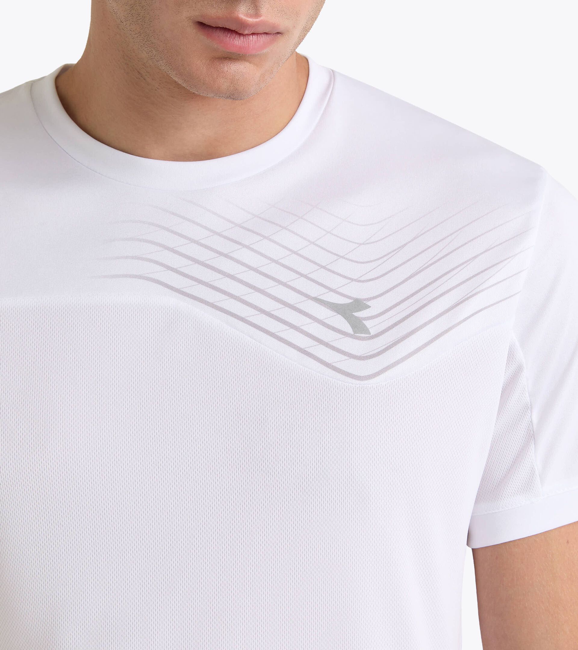 Camiseta de tenis - Hombre T-SHIRT COURT BLANCO VIVO - Diadora