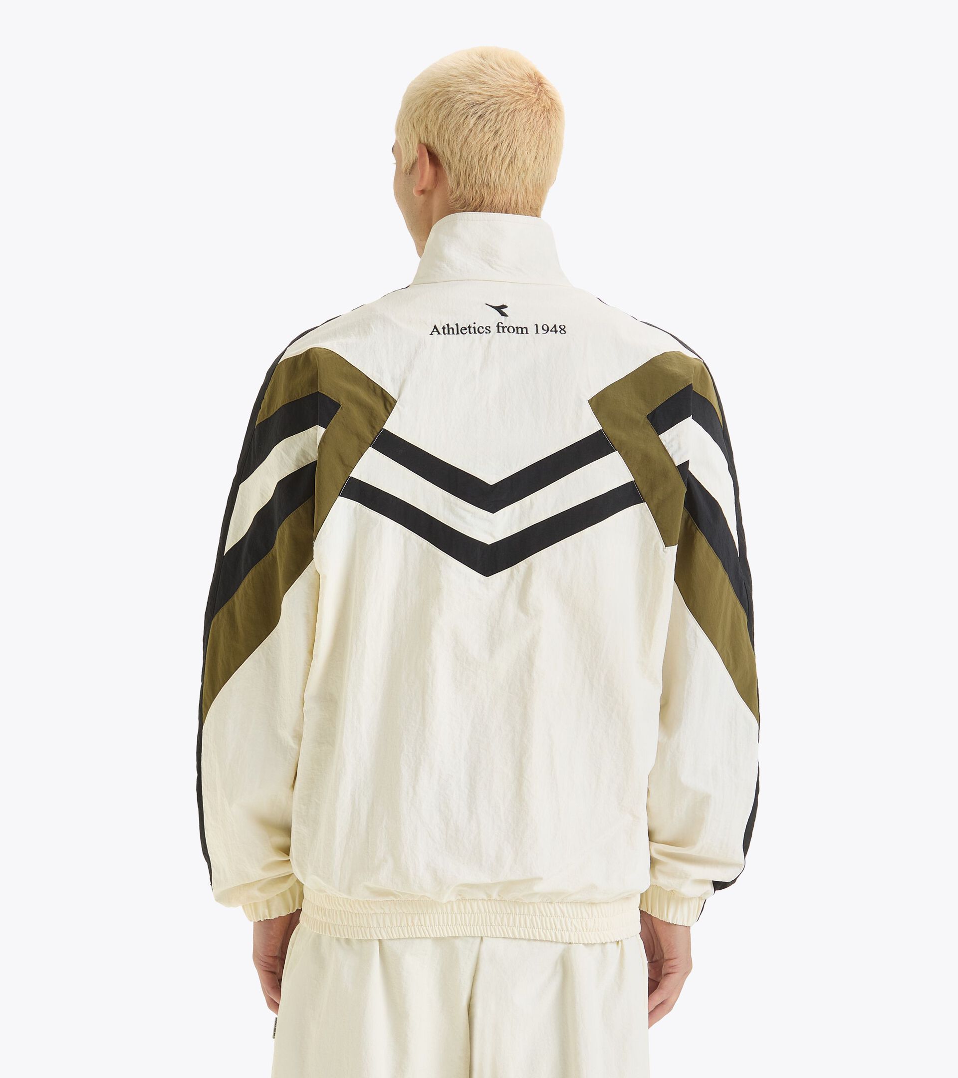 Track Jacket - Made in italy - Gender Neutral TRACK JACKET LEGACY WHISPER WHITE - Diadora