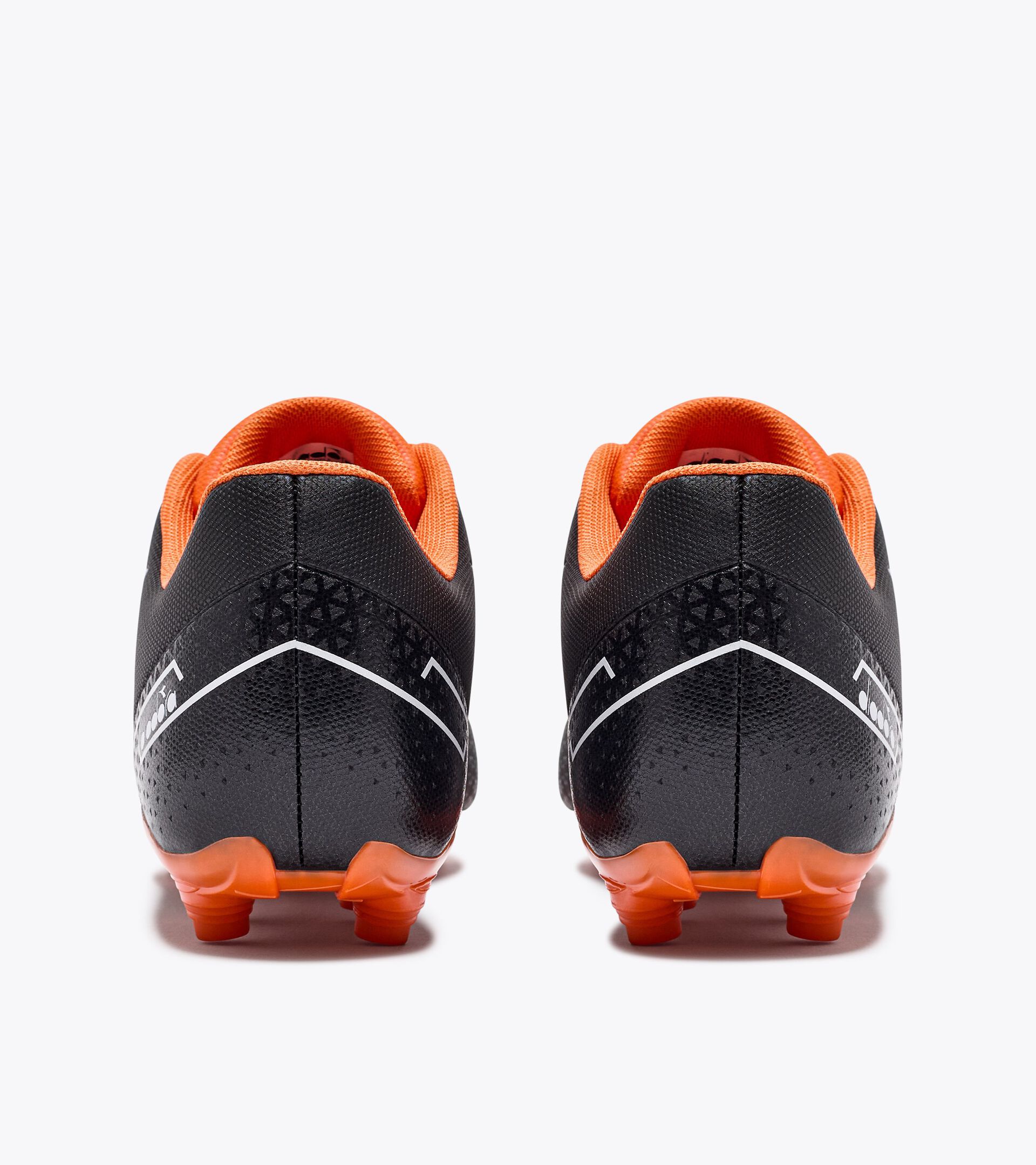 Calcio boots for firm ground - Men's PICHICHI 6 MG14 BLACK/WHITE/ORANGE - Diadora
