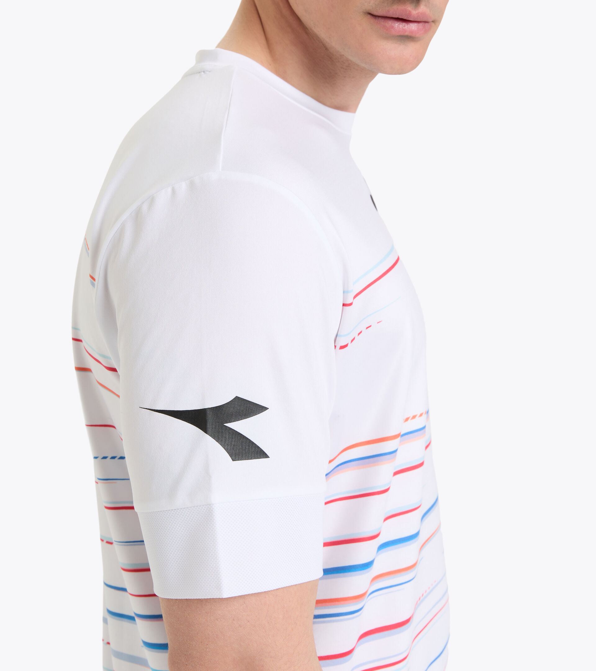 Tennis T-shirt - Men SS T-SHIRT ICON OPTICAL WHITE - Diadora