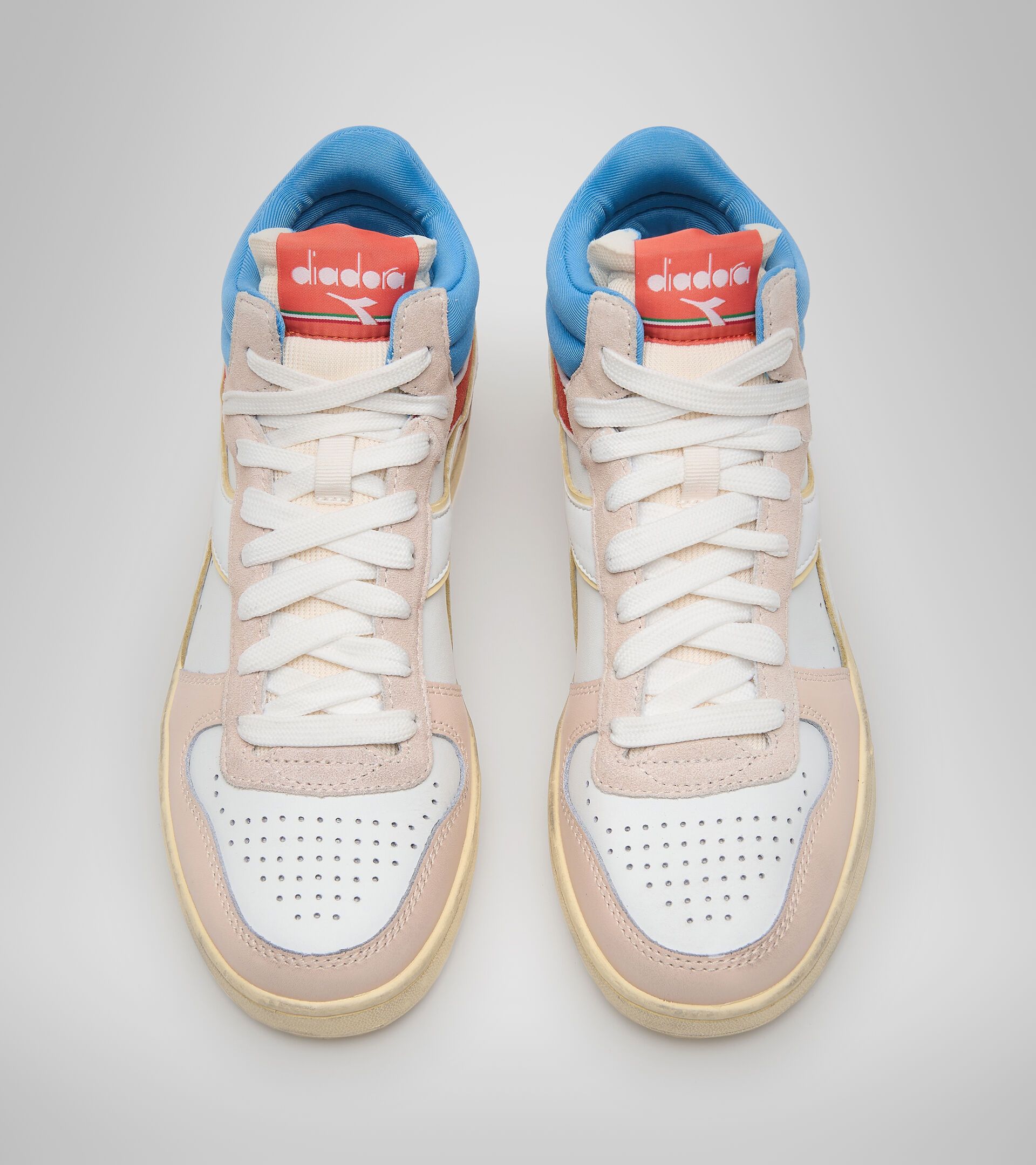 Sports shoes - Women MAGIC BASKET DEMI ICONA WN BLC DE BLC/BONNIE BLUE/HOT COR - Diadora