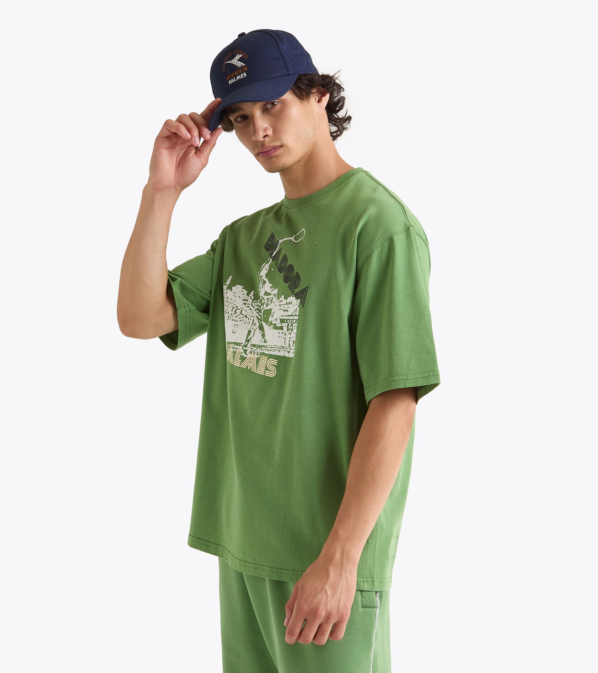 Legacy t-shirt with OG archive print - Made in Italy - All-gender
 T-SHIRT SS LEGACY I GREEN ENGLISH IVY - Diadora