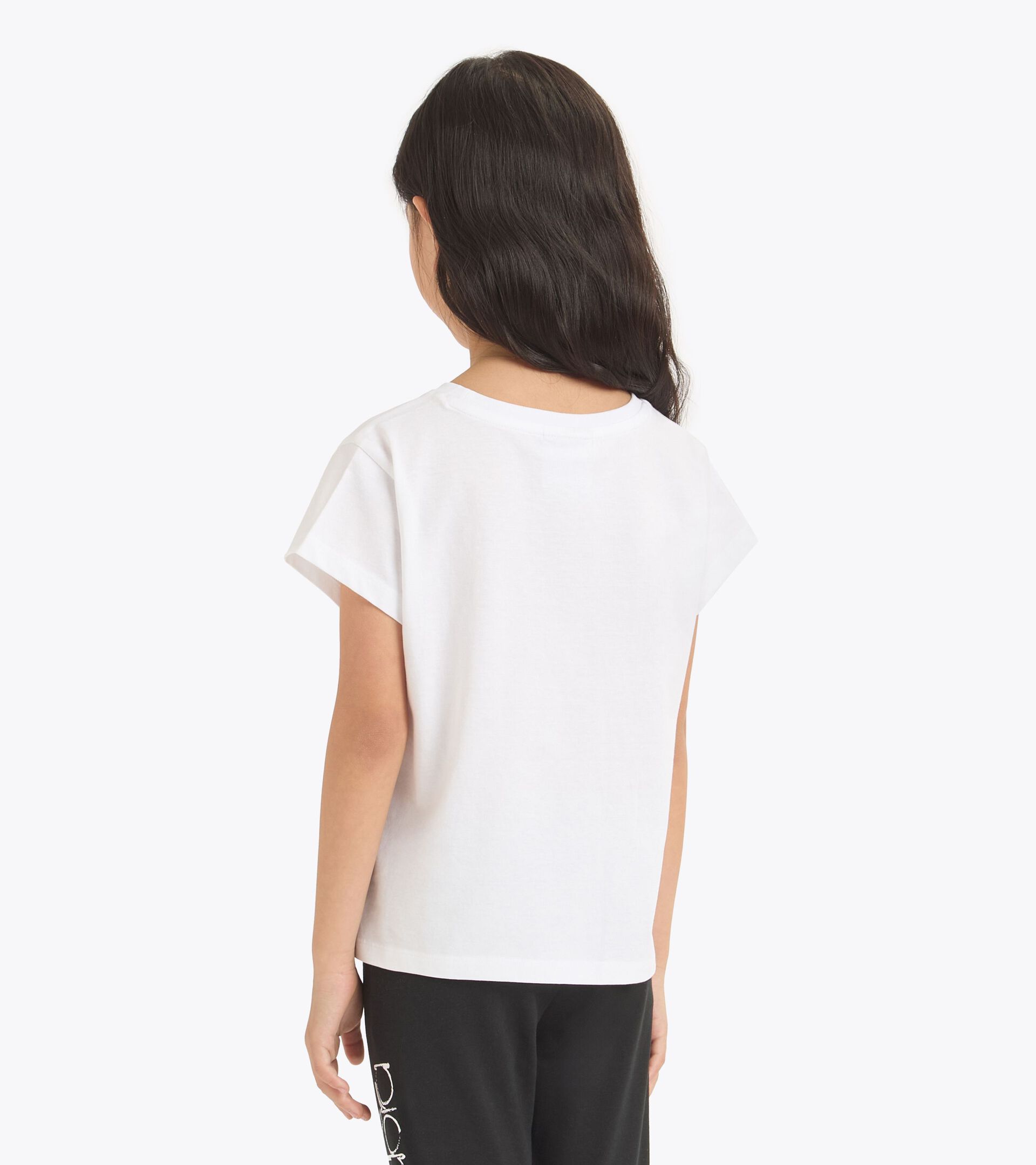 Cotton t-shirt - Girls JG. T-SHIRT SS GRAFFITI OPTICAL WHITE - Diadora