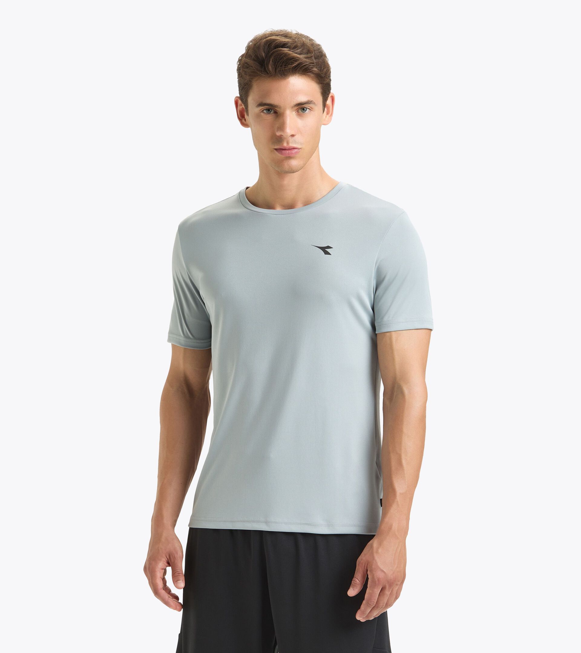Sports t-shirt - Men SS T-SHIRT RUN ULTIMATE GRAY - Diadora