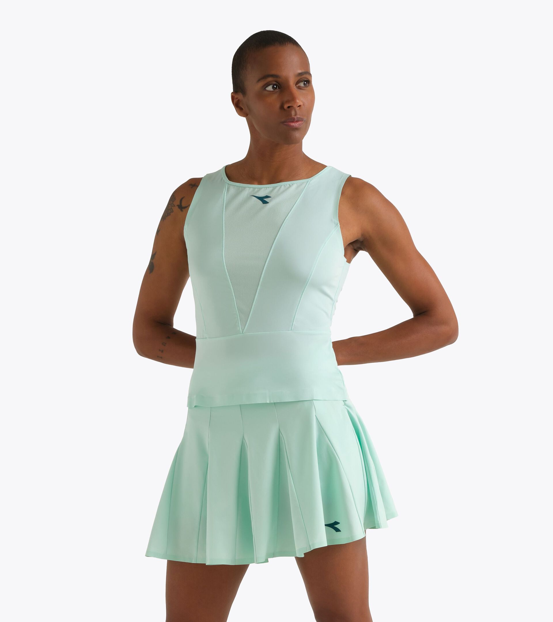 Haut technique avec technologie FIBRAZERO - Comp&eacute;tition - Femme L. TANK MATCH FIBRAZERO BAIE - Diadora