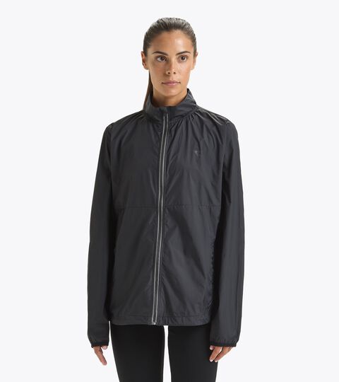 Giacca impermeabile e windproof - Donna L. PACKABLE WIND JACKET NERO - Diadora