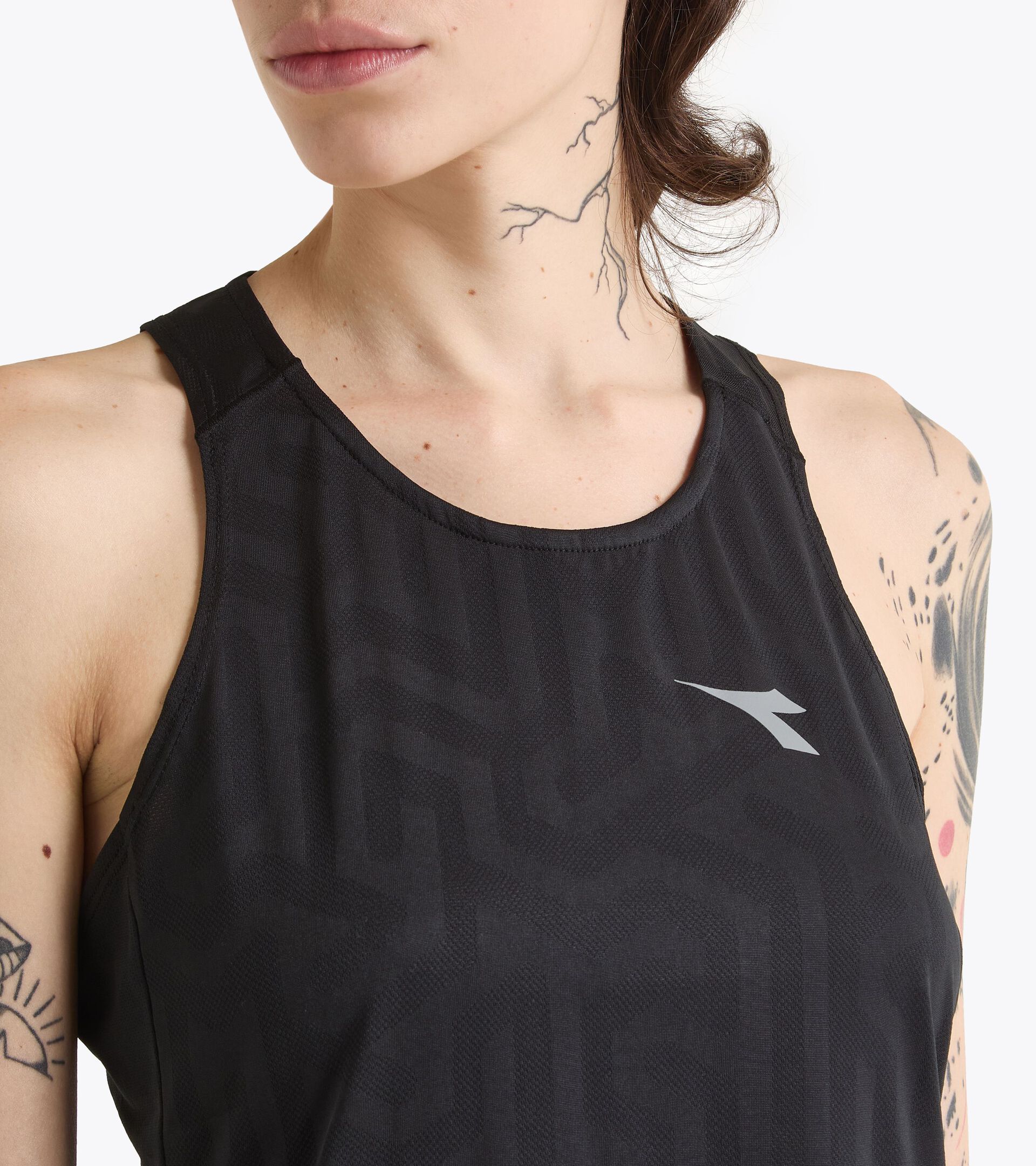 Running-Tanktop - Leichtes Coolcore-Gewebe - Damen L. SUPER LIGHT TANK SCHWARZ - Diadora