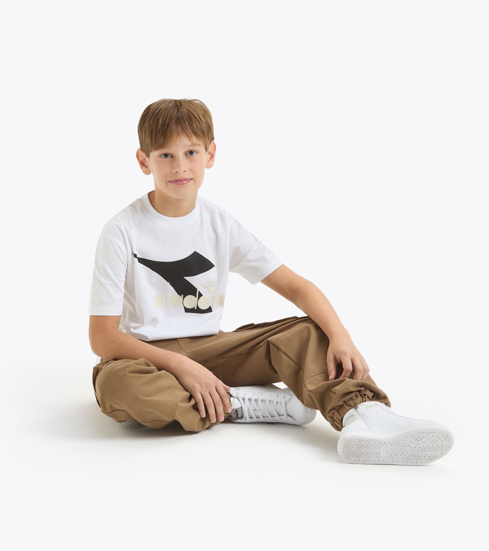 T-Shirt - Jungen JB.T-SHIRT SS FIR SCHNEEWEISS - Diadora