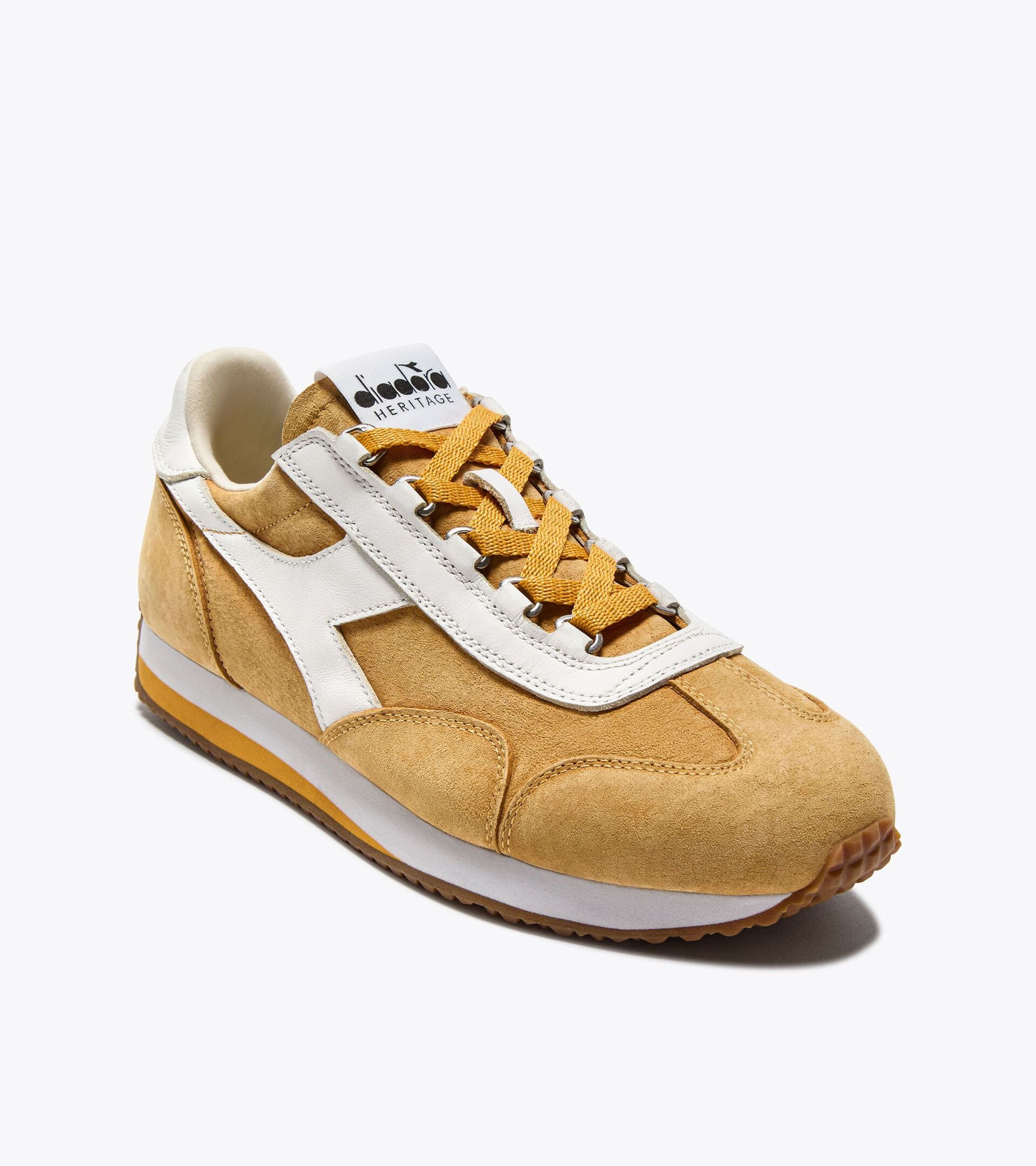 Sneakers Heritage en cuir au profil bas - Pour tous les genres EQUIPE '75 SW JAUNE TOURNESOL - Diadora