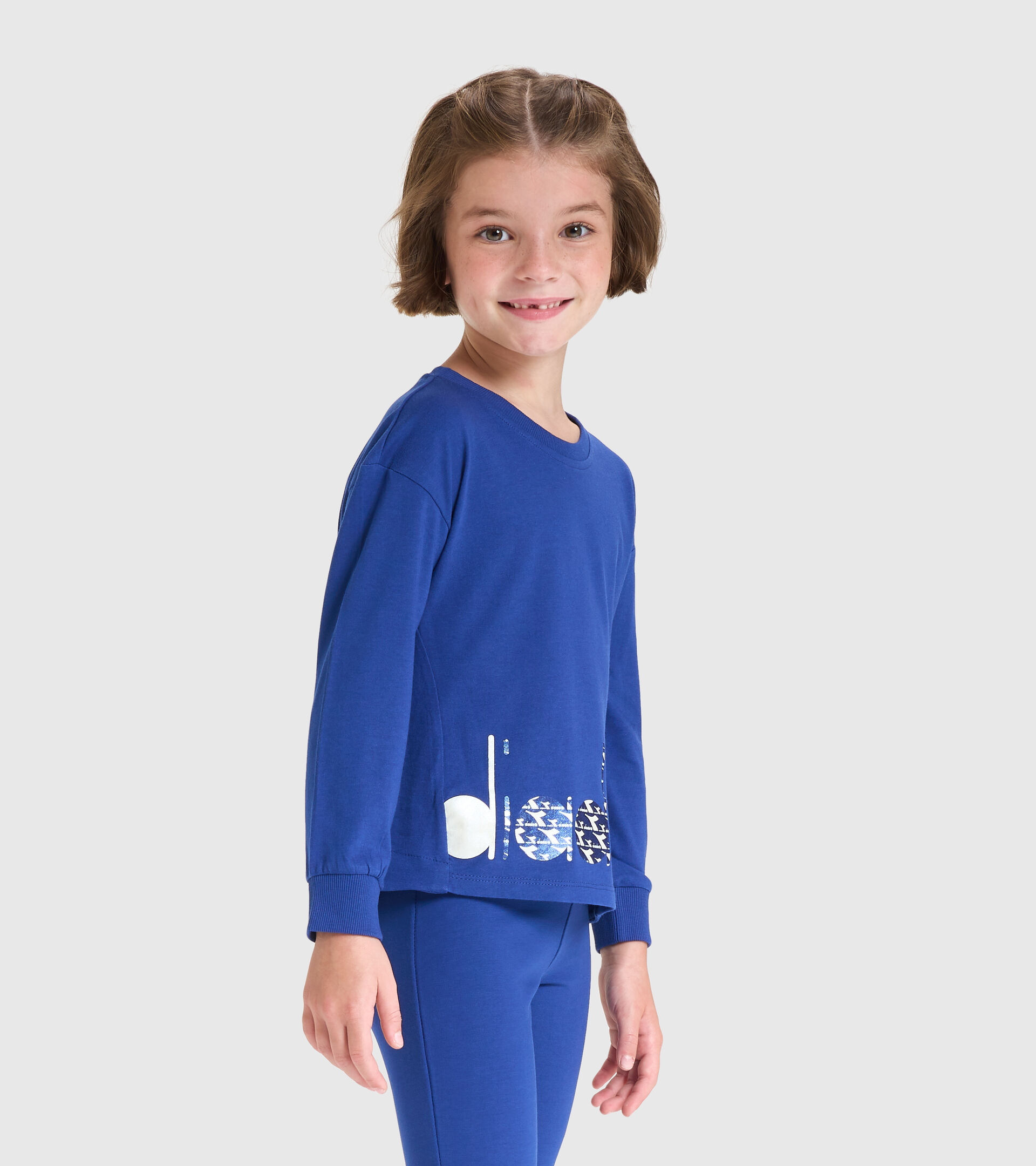 Langarm-T-Shirt - Kinder JG.T-SHIRT LS TWINKLE DAEMMERUNG BLAU - Diadora