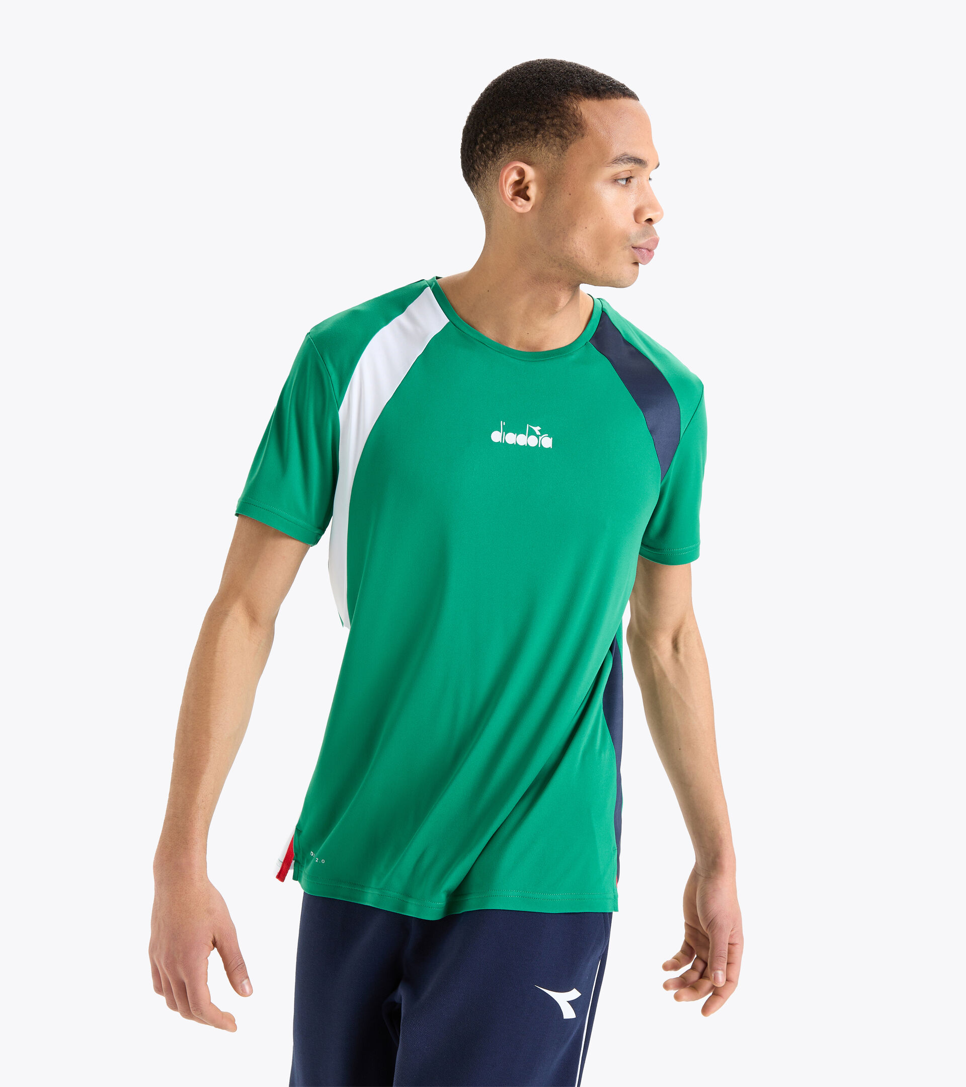 Camiseta de tenis - Hombre
 SS T-SHIRT VERDE AZUL ULTRAMARINO - Diadora