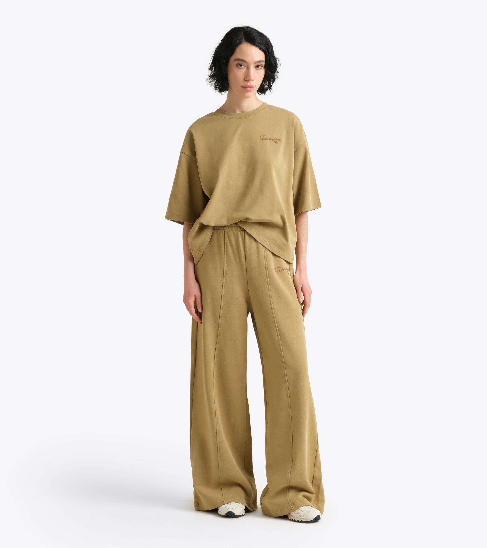 Flare-Hose aus Baumwolle im Retrostil - Damen L. FLARE PANTS AVENUE LAB KAKI - Diadora