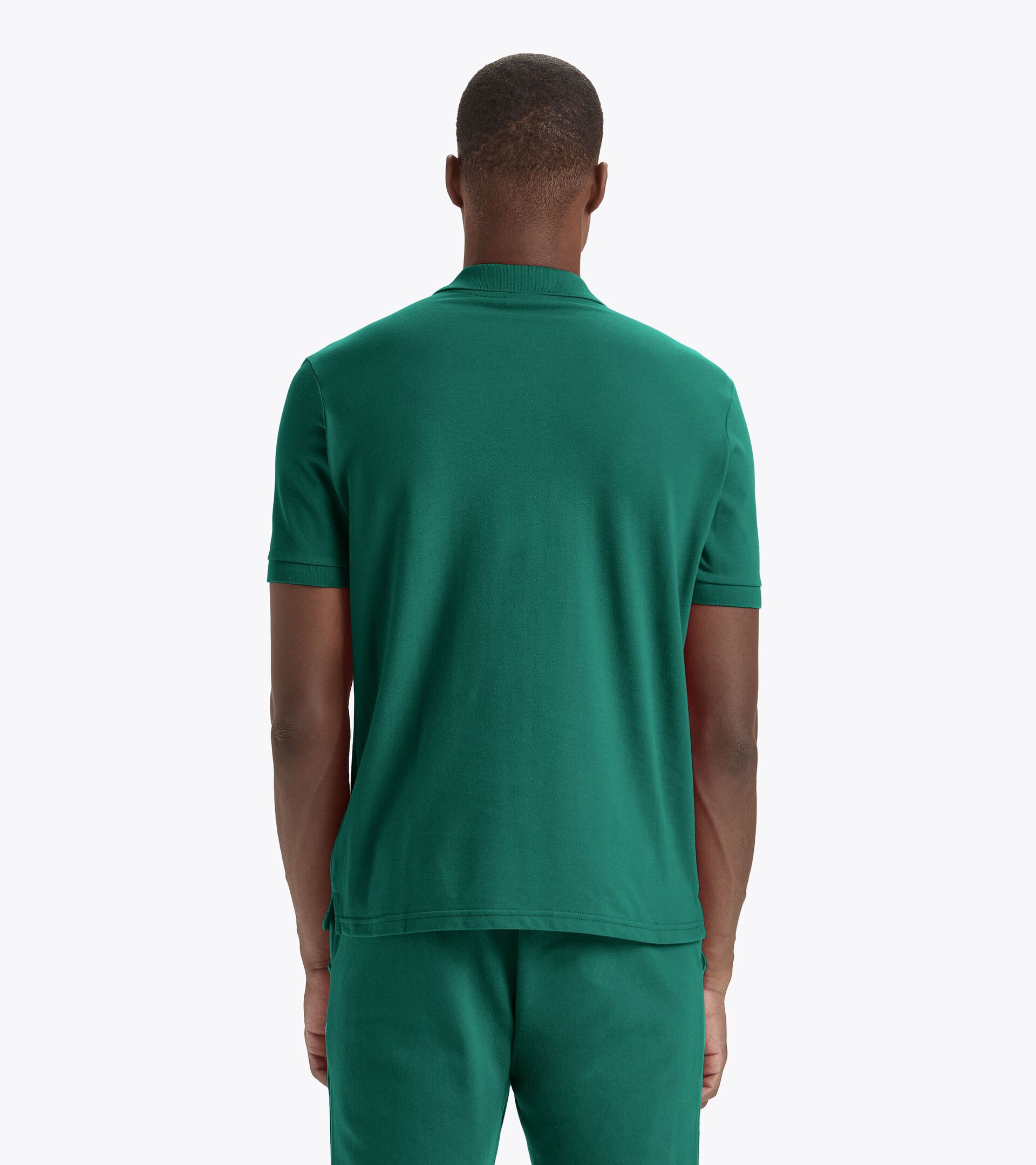 Polo sportiva - Made in Italy - Gender Neutral POLO SS LOGO VERDE AVENTURINE - Diadora