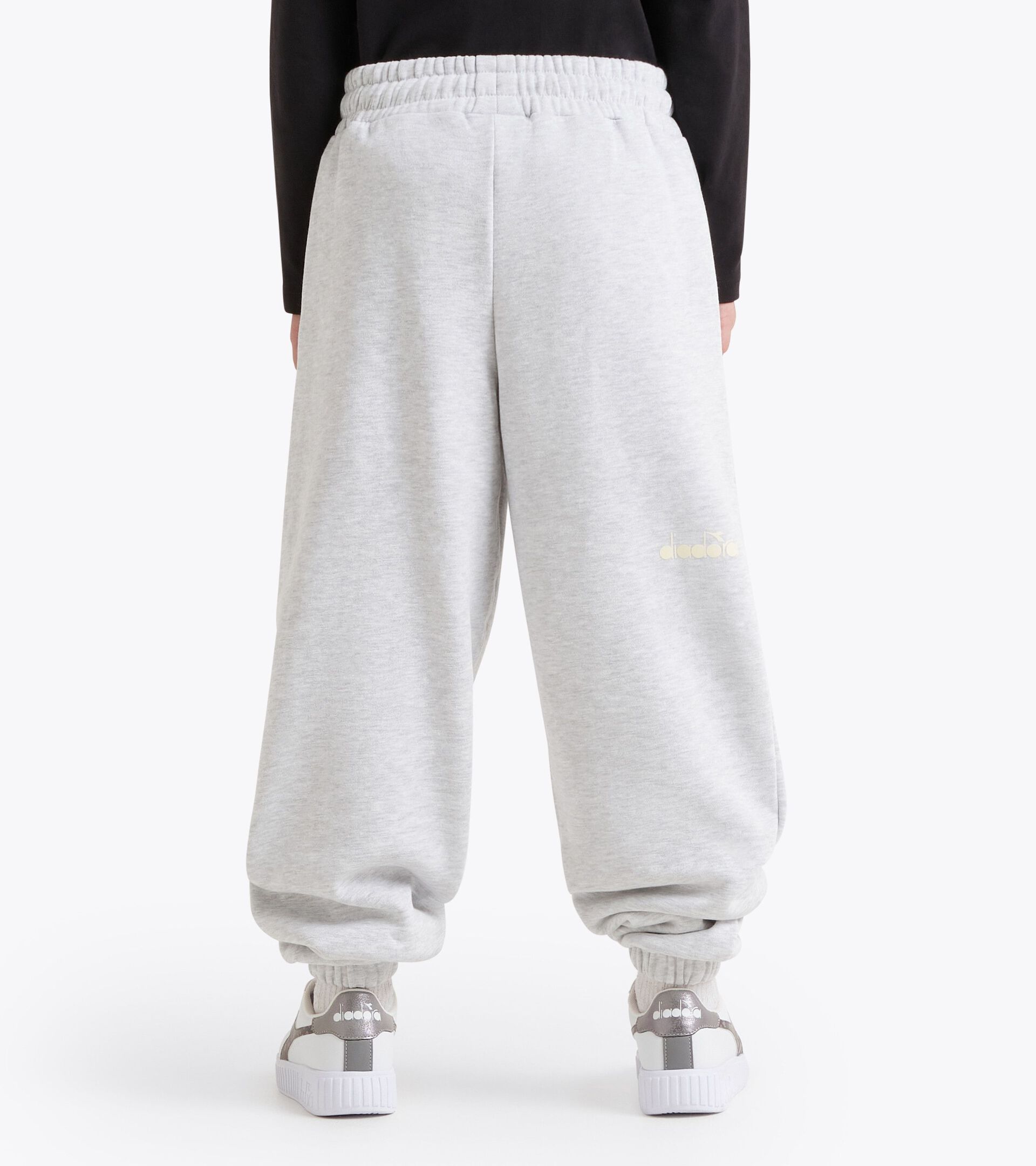 Jogger sportivi - Ragazze JG. JOGGER PANTS RHINESTONE GRIGIO MELANGE MEDIO CHIARO - Diadora