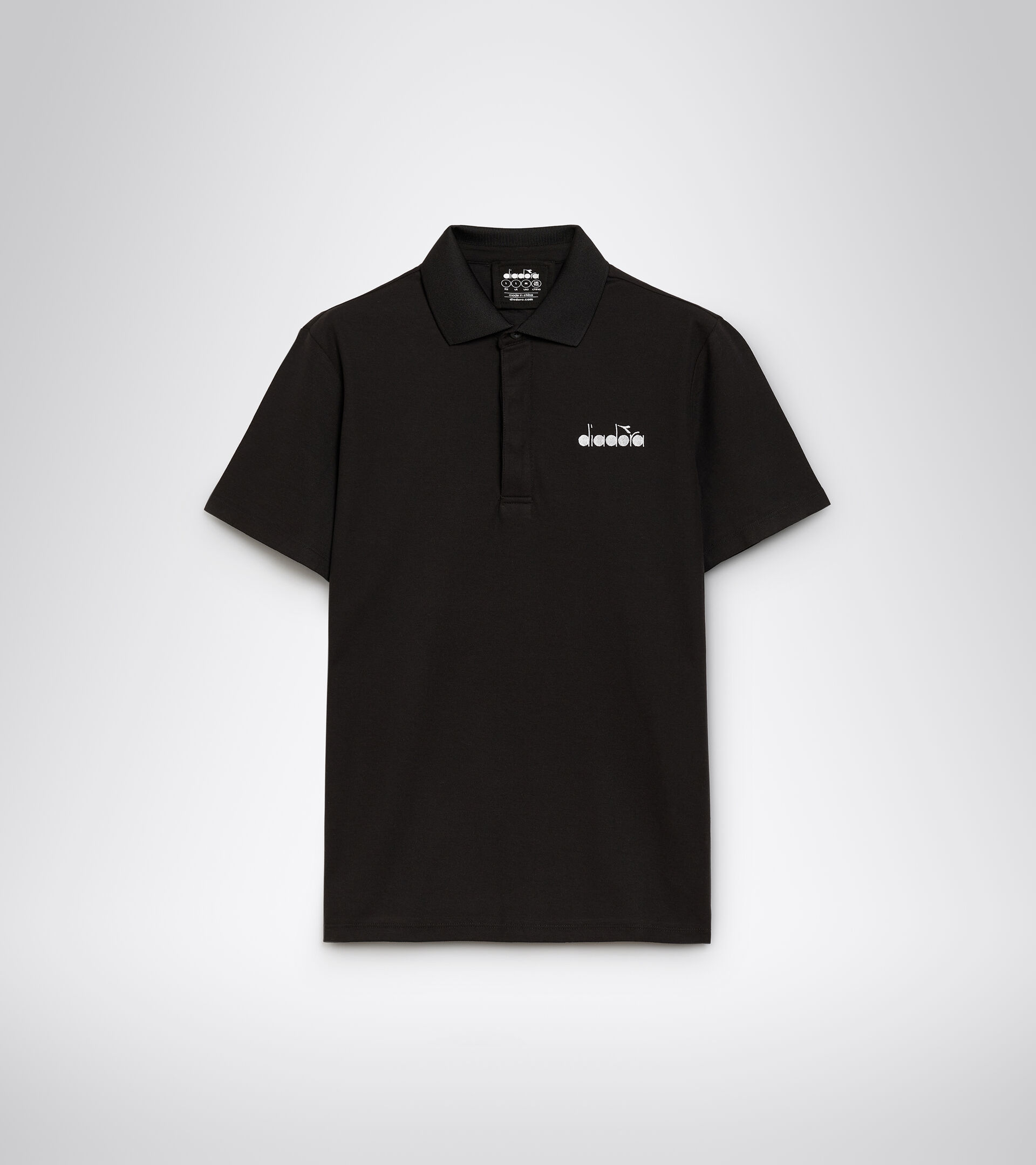 Tennis polo shirt - Men POLO STATEMENT SS BLACK - Diadora