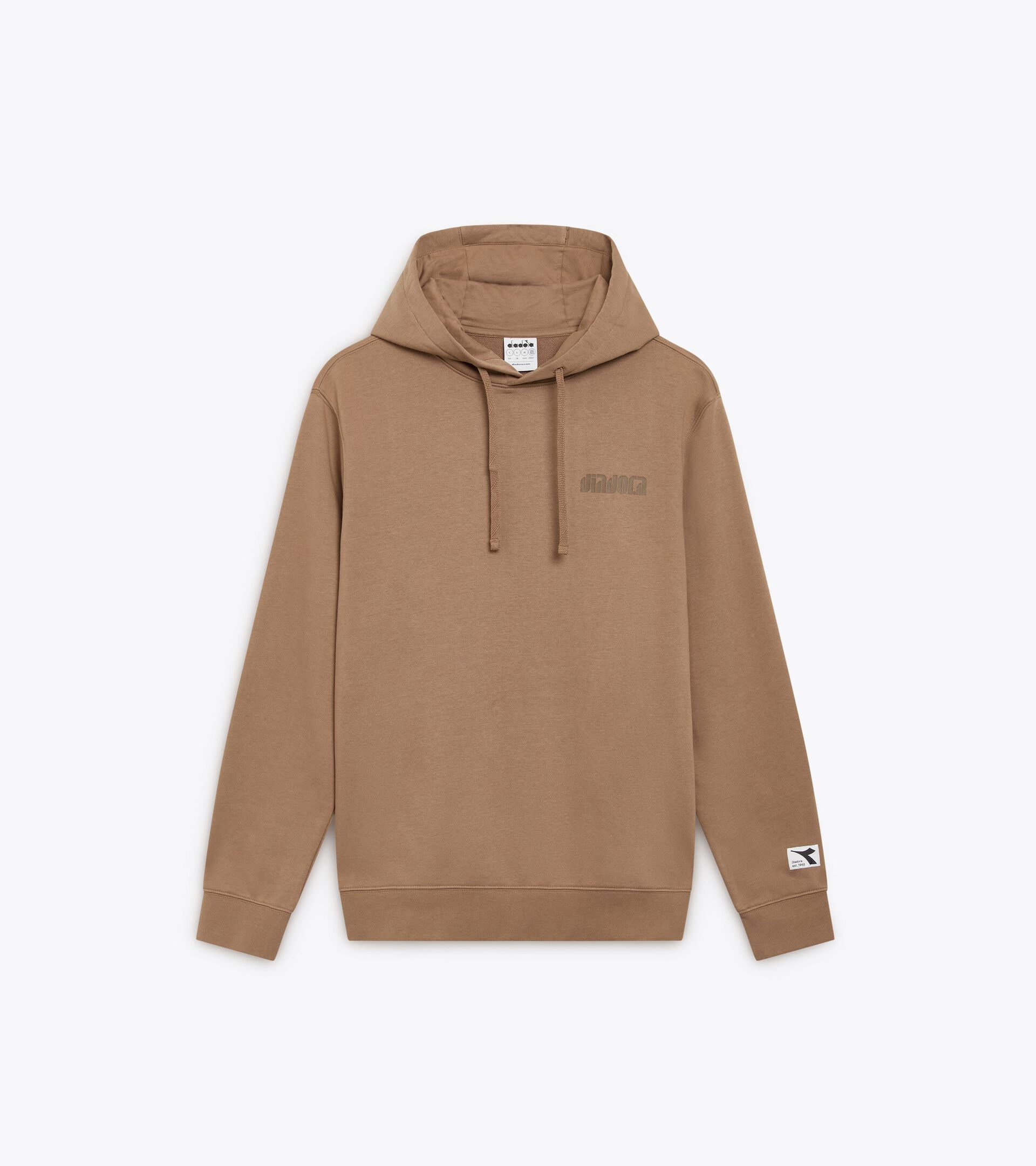 Casual hoodie - All-gender
 HOODIE ATHL. LOGO SEPIA TINT - Diadora