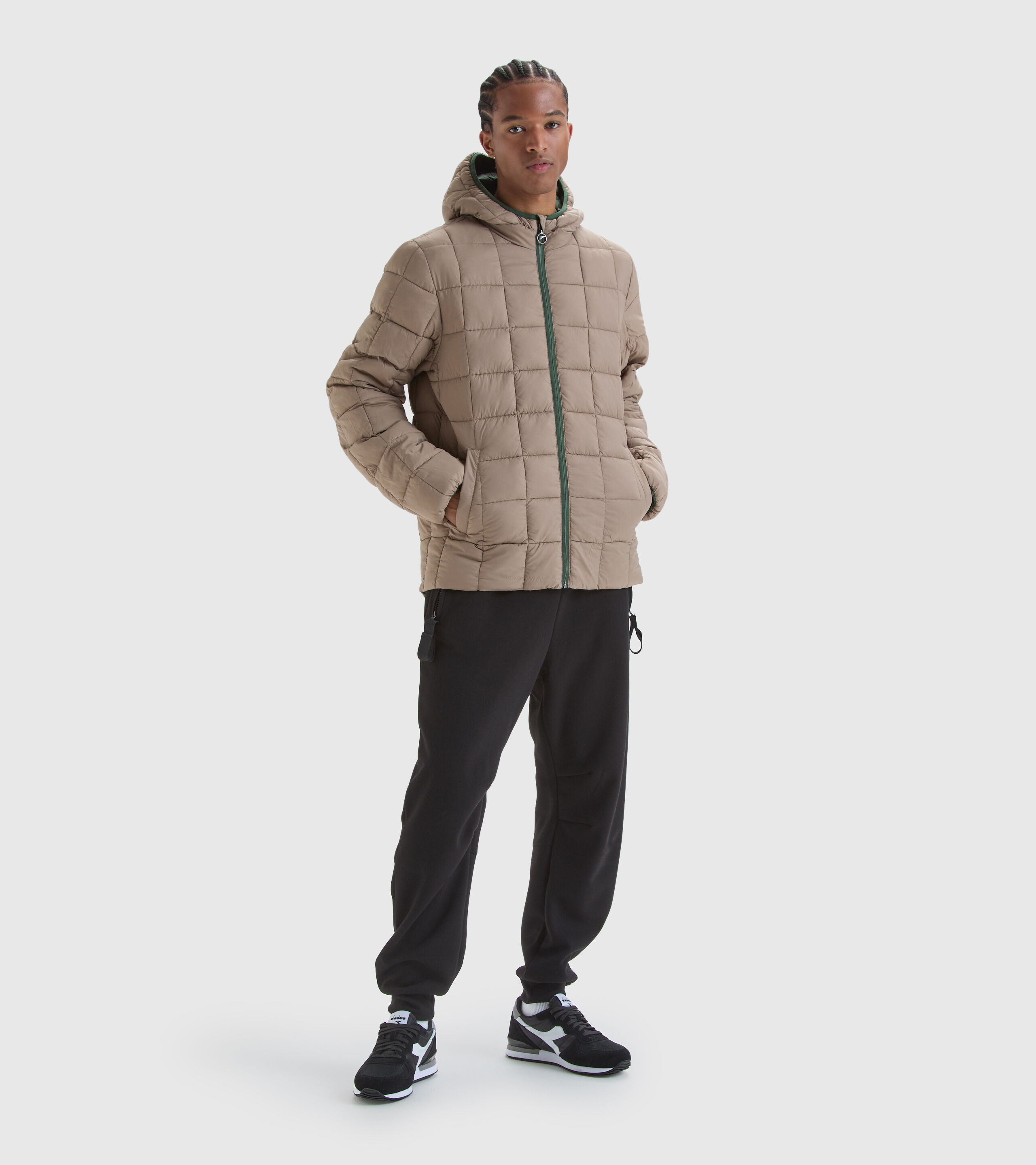 Insulated down jacket best sale mens