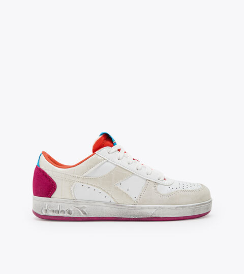 Chaussures de sport - Femme MAGIC BASKET LOW CROCO WN BLC/CENTAUREE BLEUET/VT DAIQUI - Diadora