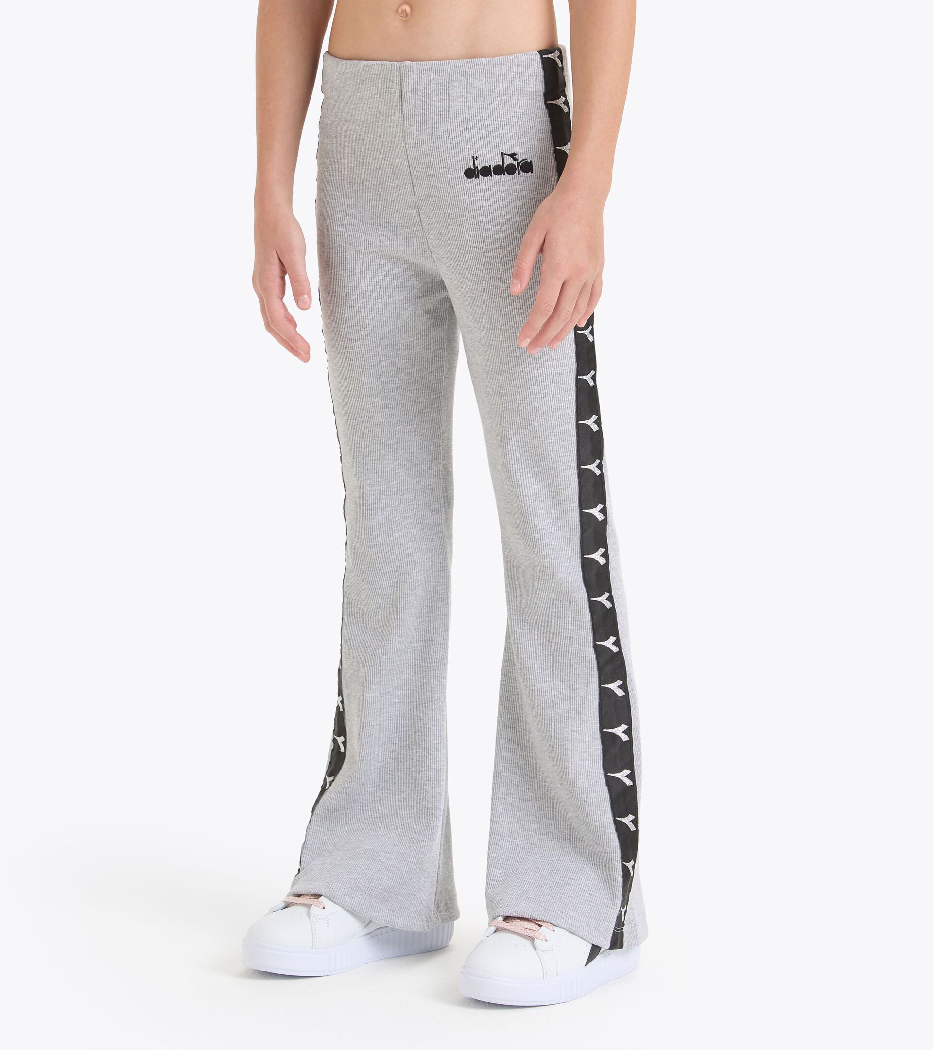 Ribbed leggings - Girl JG. LEGGINGS  TAPE HIGH RISE MELANGE - Diadora