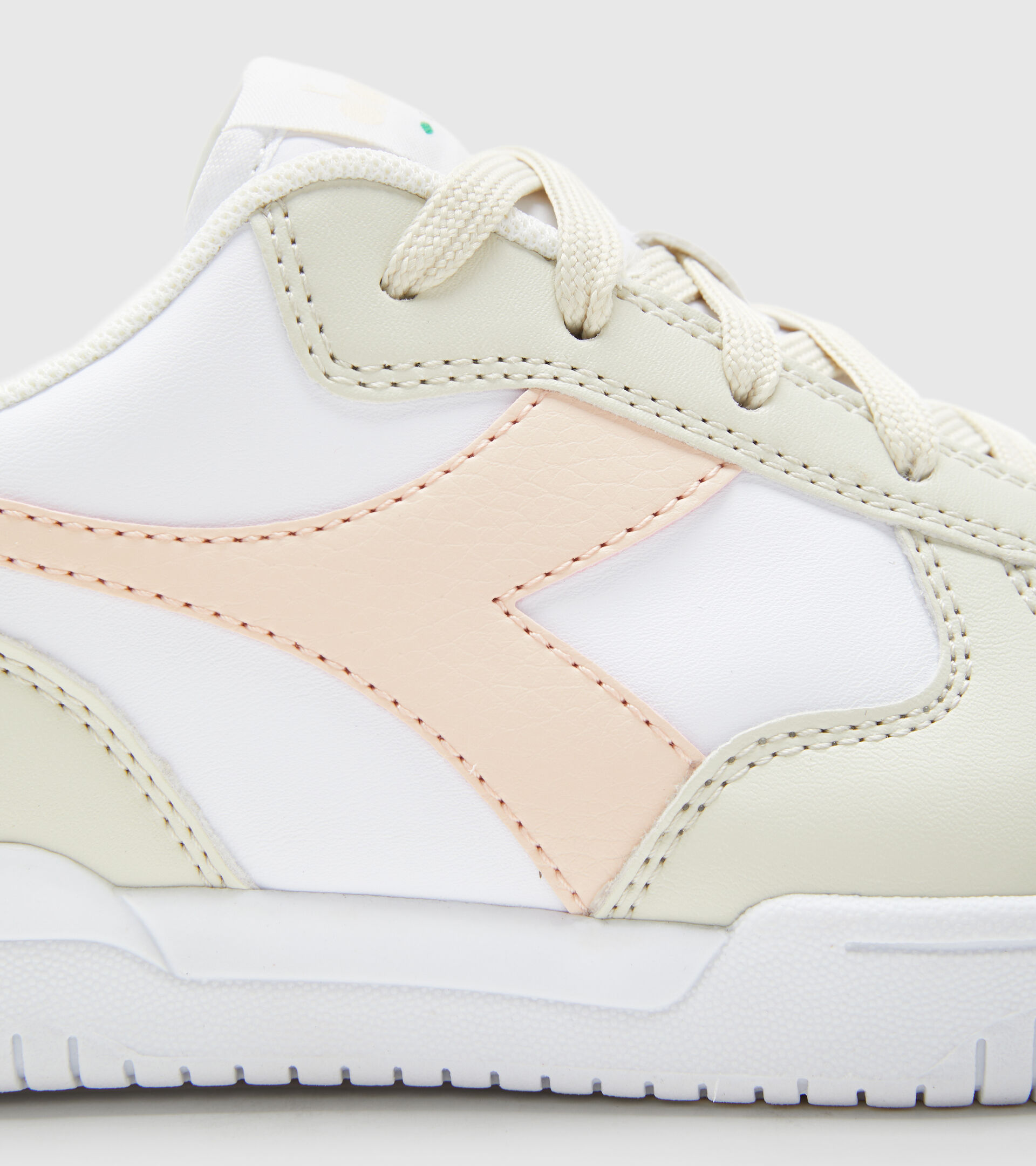 Sports shoes - Youth 8-16 years RAPTOR LOW GS WHITE BONE/PASTEL ROSE TAN - Diadora