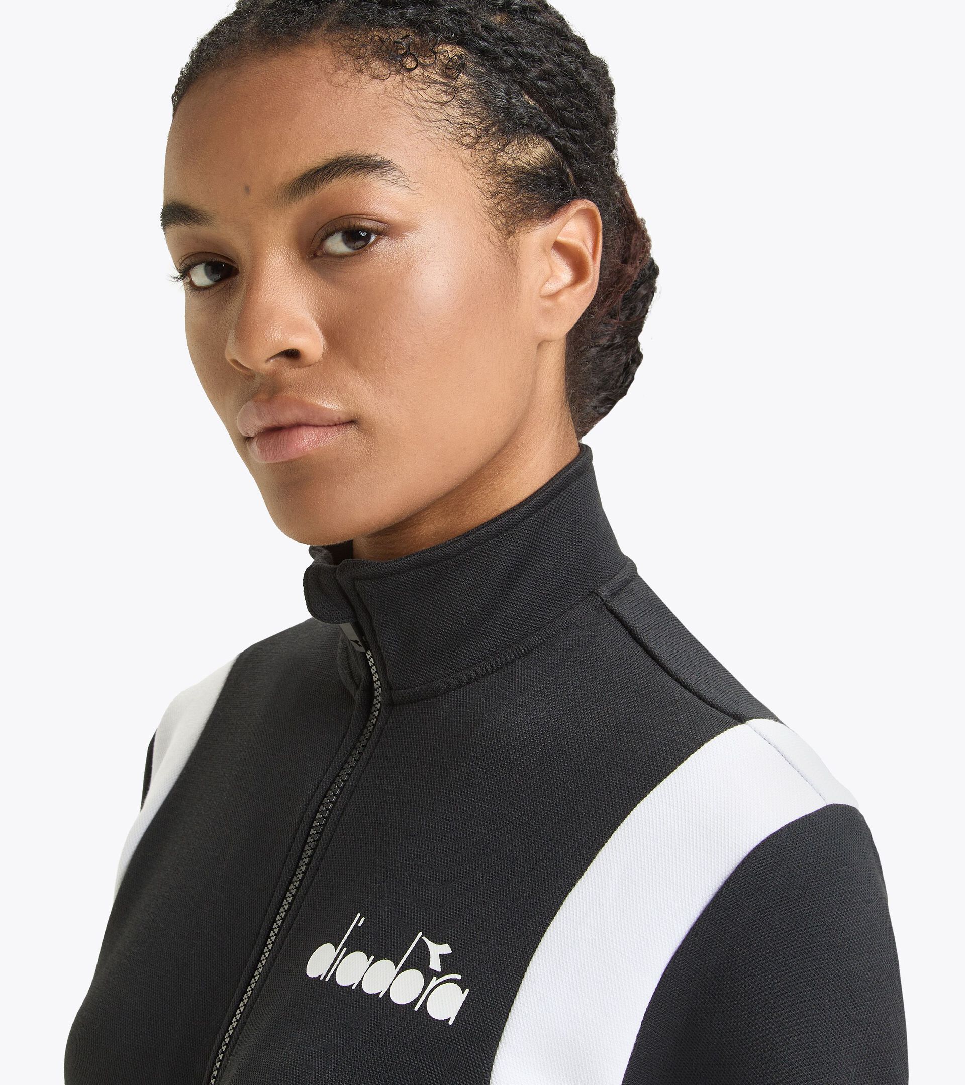Tennis jacket - Women L. FZ JACKET BLACK - Diadora