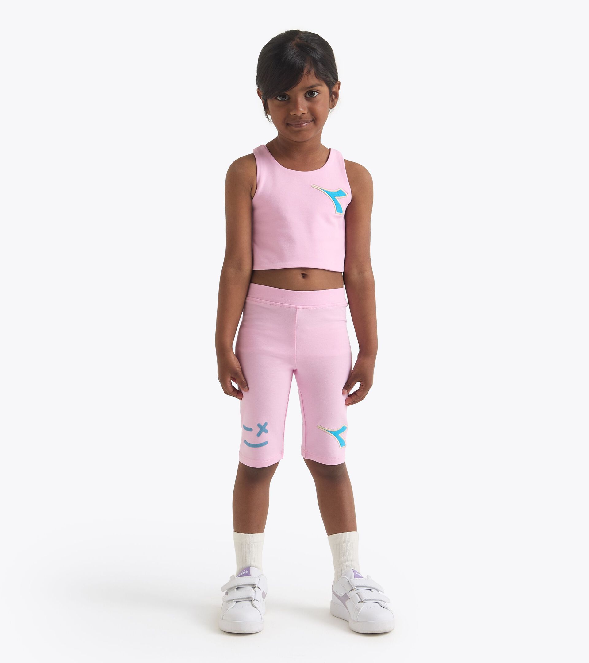 Conjunto - Corte cómodo - Niña JG. SET CYCLIST TD APENAS ROSA - Diadora